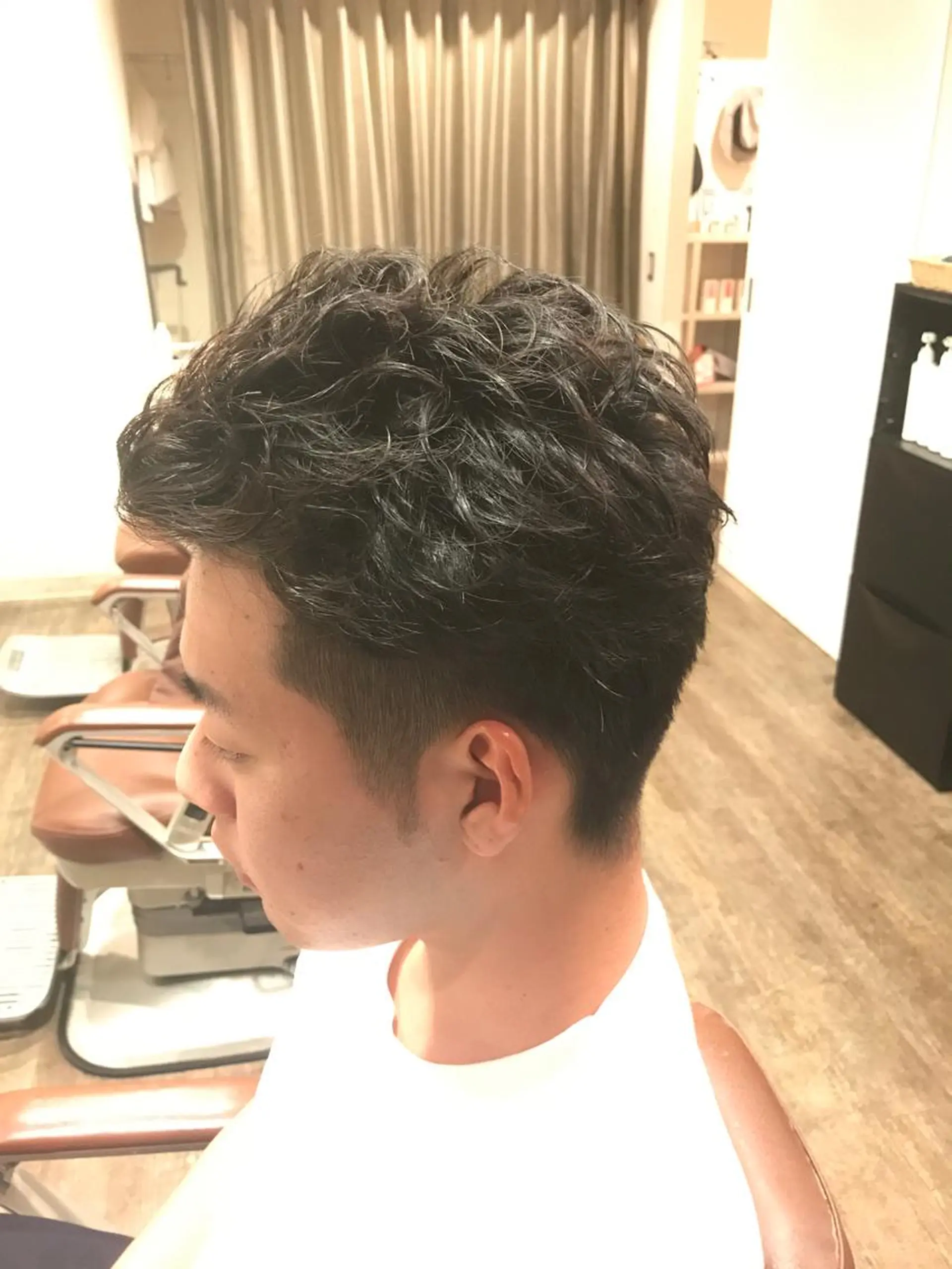 ショート パーマ メンズ メンズパーマ FRISEUR smile&gentleman所属・【川西能勢口駅1分】 木村　翔乃佑のヘアスタイル