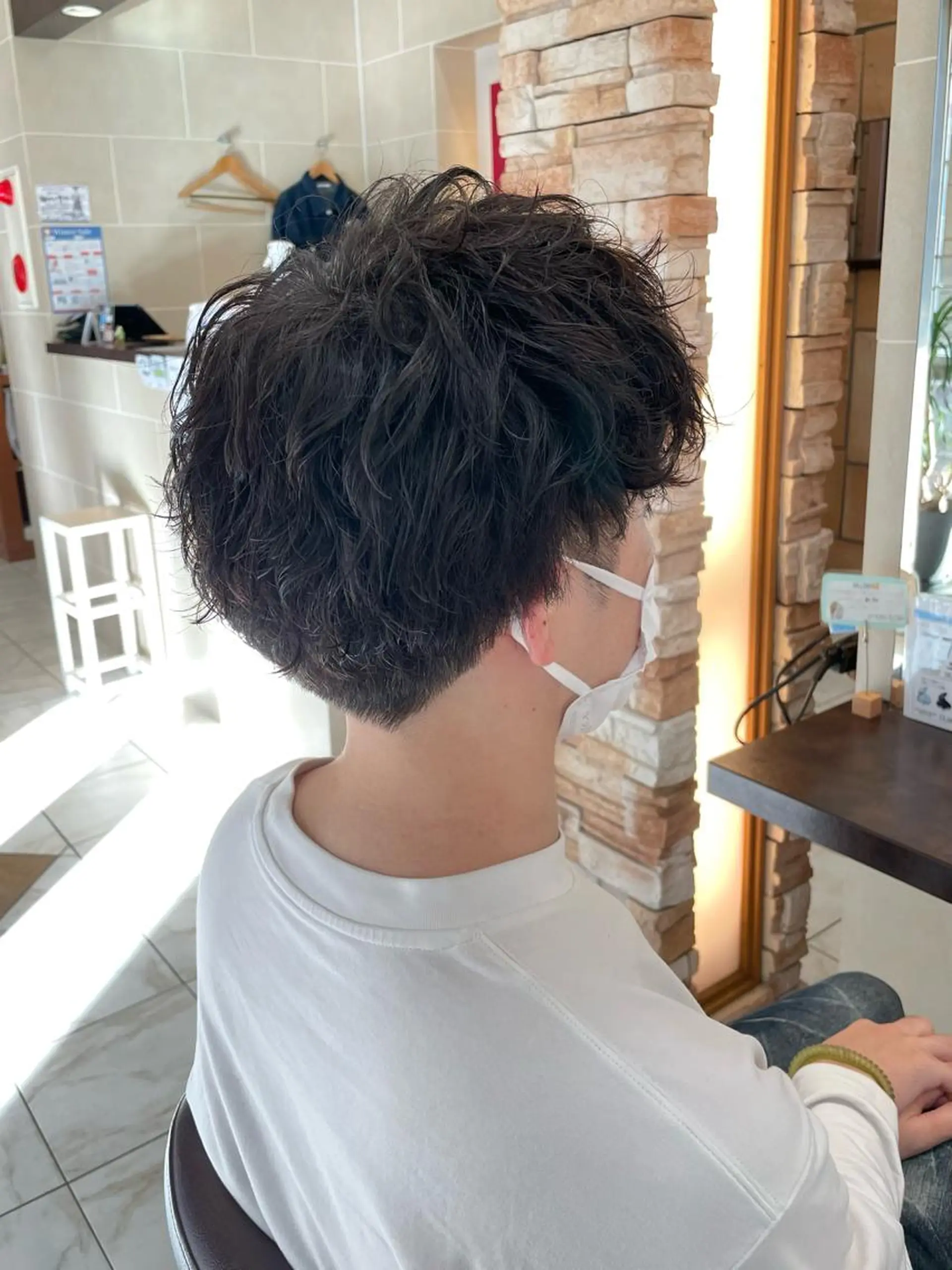 メンズ カット パーマ 新籾 尚哉のヘアスタイル