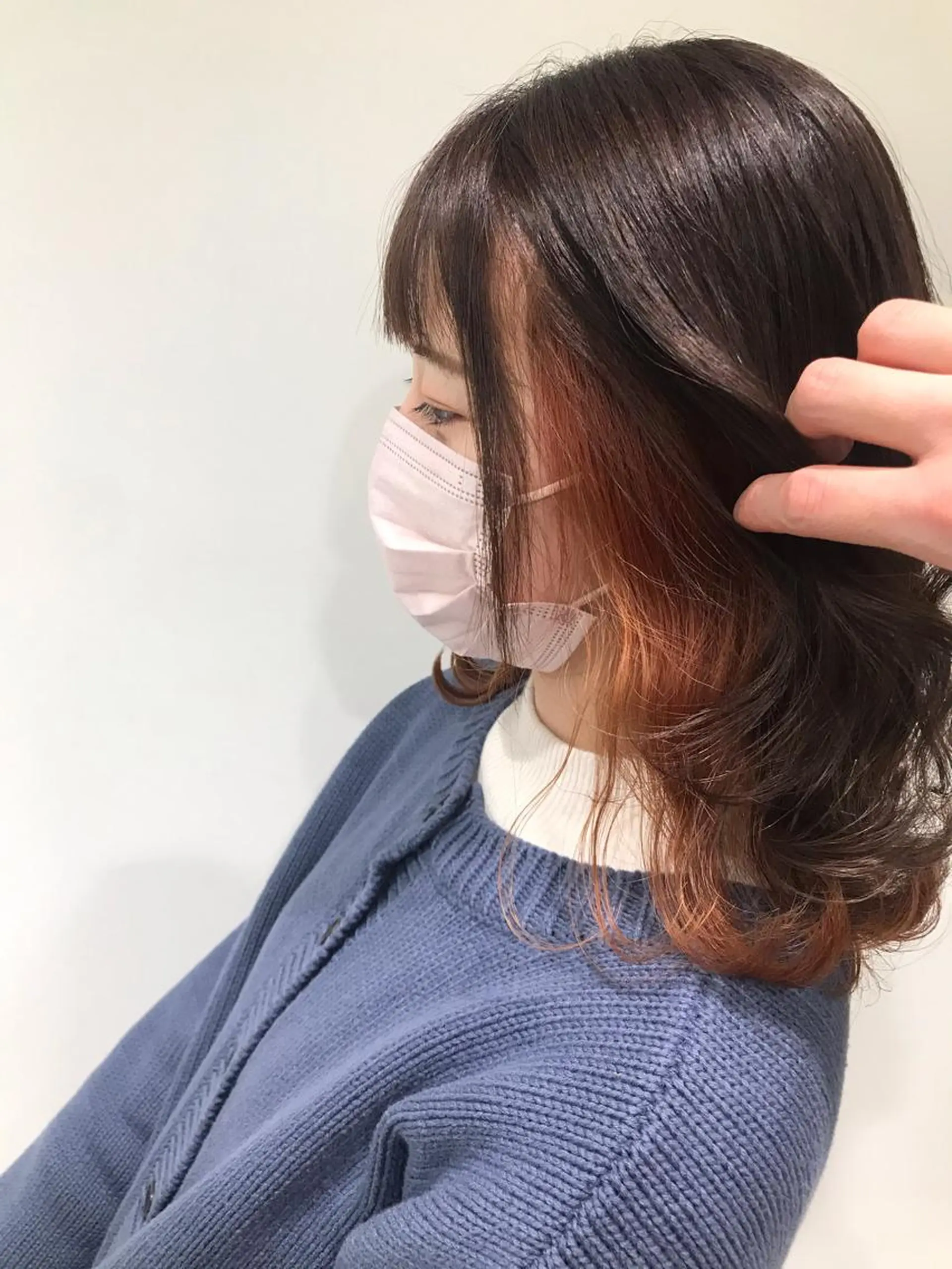 セミロング カット ヘアカラー トリートメント 下條 真のヘアスタイル
