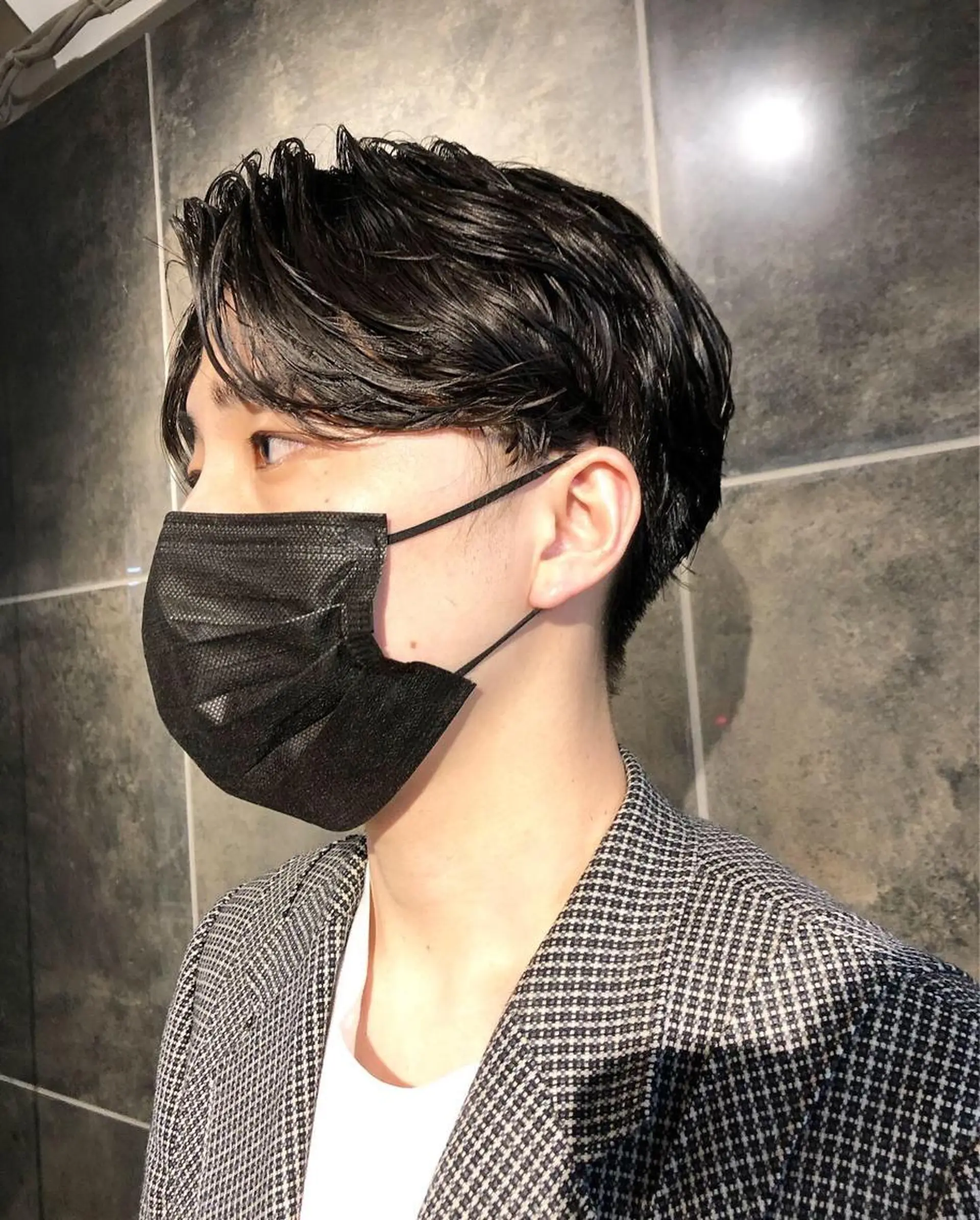 パーマ ヘアアレンジ メンズ センターパート メンズパーマ ニュアンスパーマ カット パーマ トリートメント ヘアセット メンズ特化✂️栗原 侑也のヘアスタイル