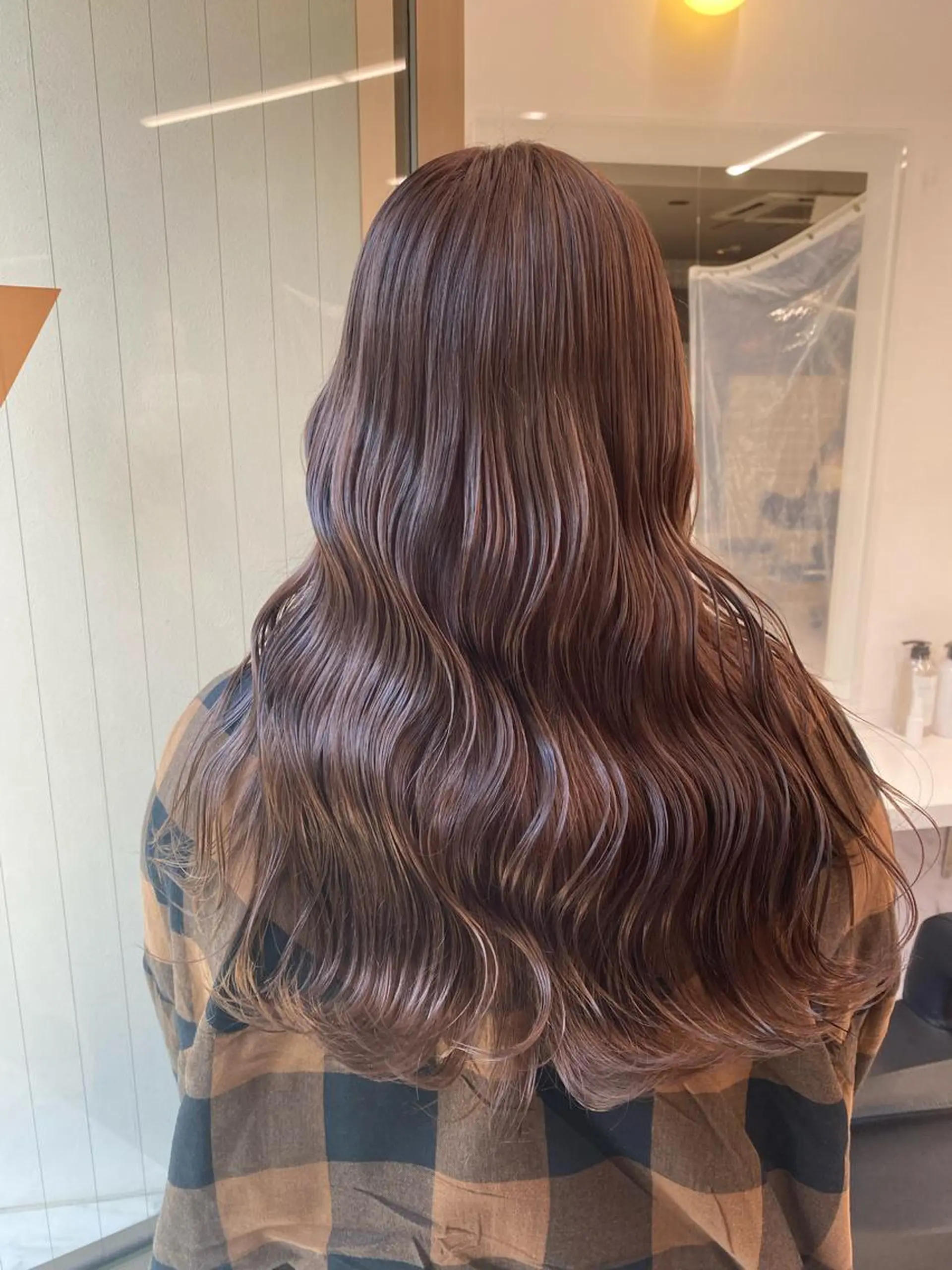 セミロング カラー レイヤー/韓国❣️ 髪質改善/亘紘輝のヘアスタイル