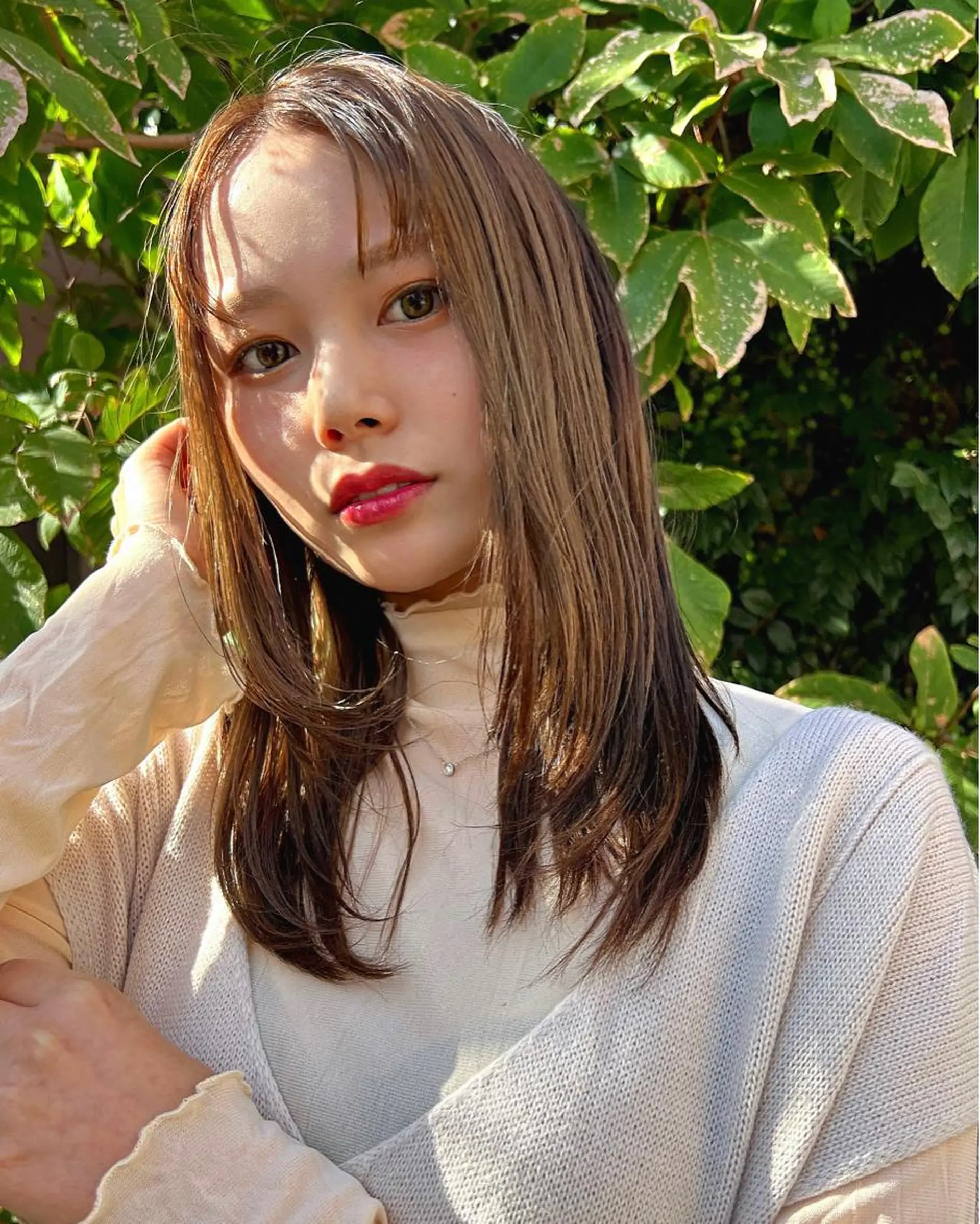 セミロング カラー マツエク・マツパ 透明感カラー utatane所属・安田 未来のマツエク・マツパデザイン