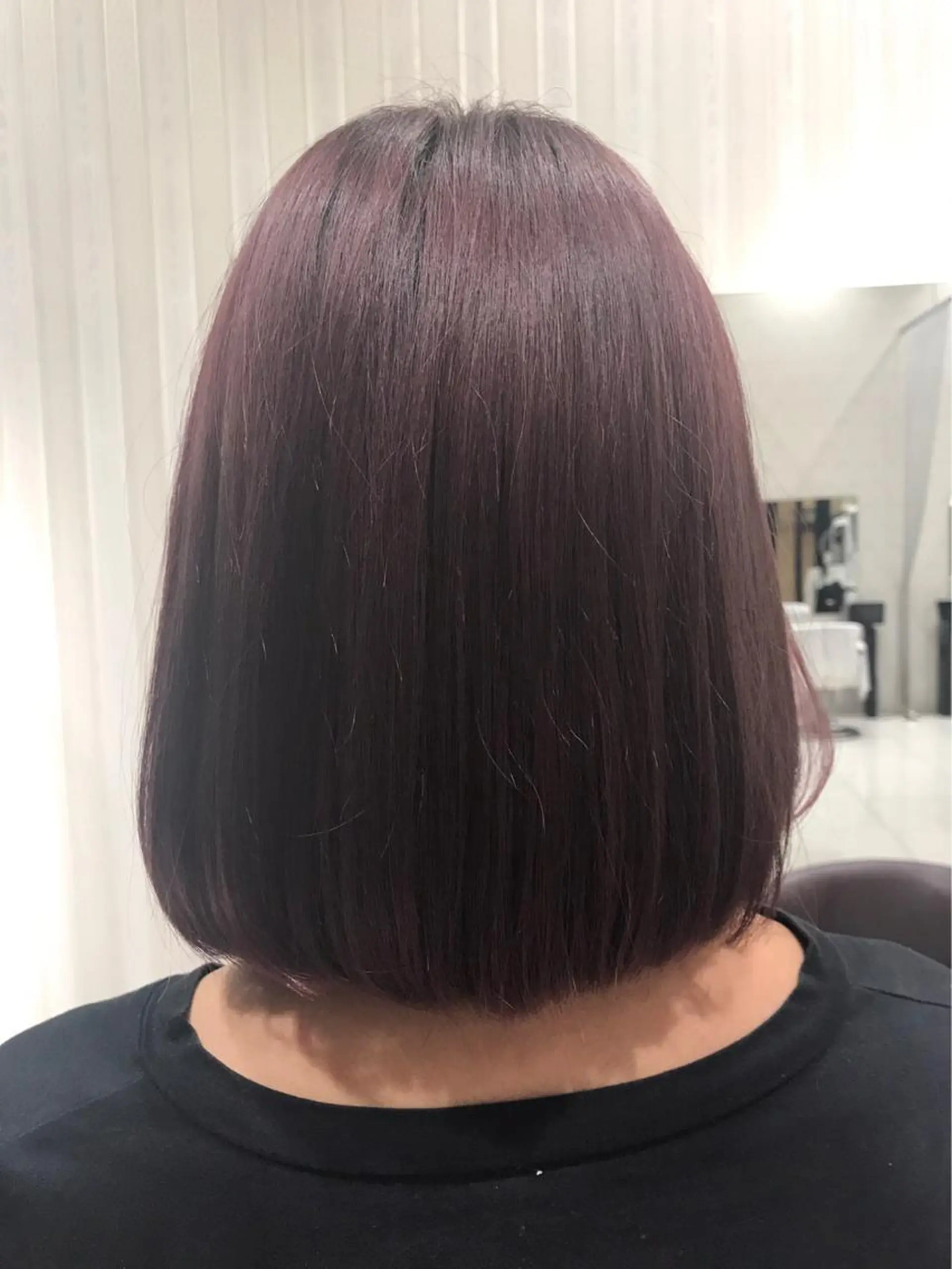 ショート カラー パープルカラー ボブ Earth岩槻店 YAGIのヘアスタイル