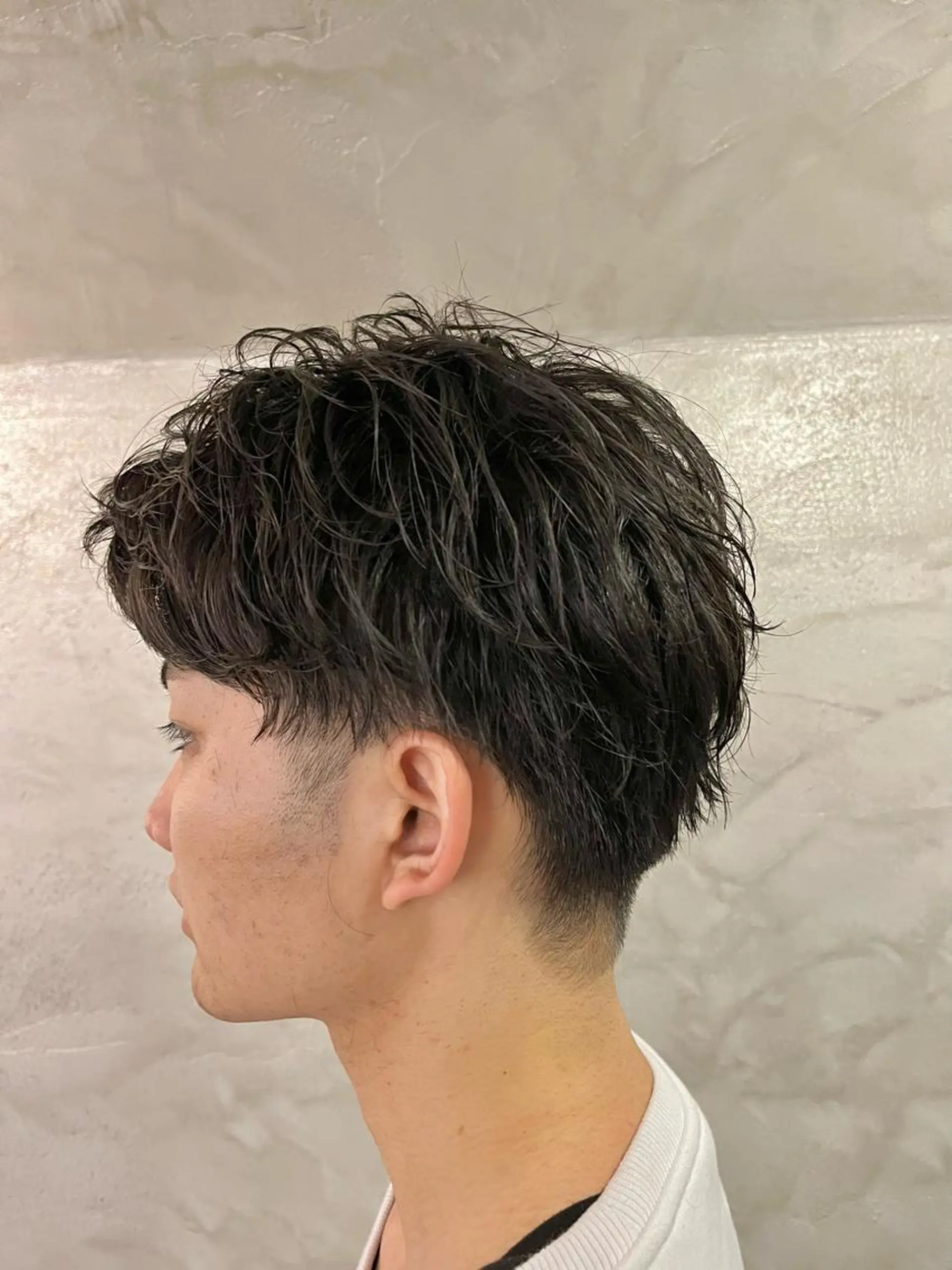 パーマ メンズ 波巻きパーマ パーマ 透明感カラー/ ブリーチ無し/RYOのヘアスタイル