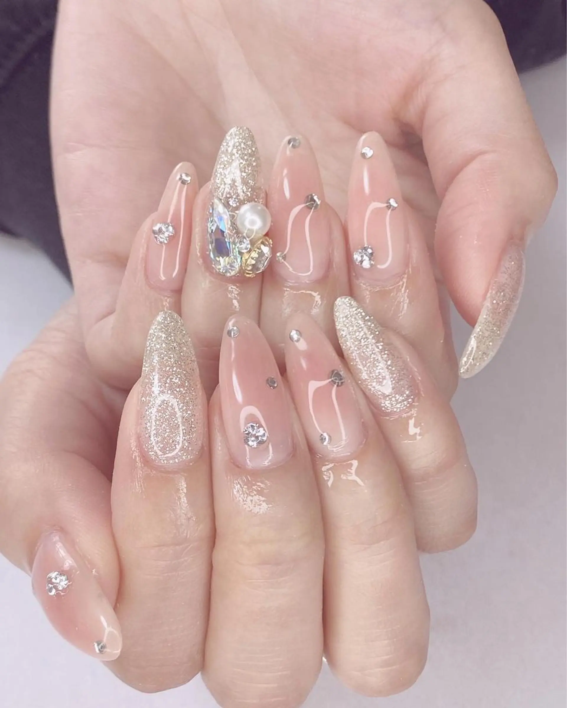 ネイル アニマル柄 アートネイル オーロラネイル 桜ネイル クリアネイル Ｎail Ｓalon ertiのネイルデザイン