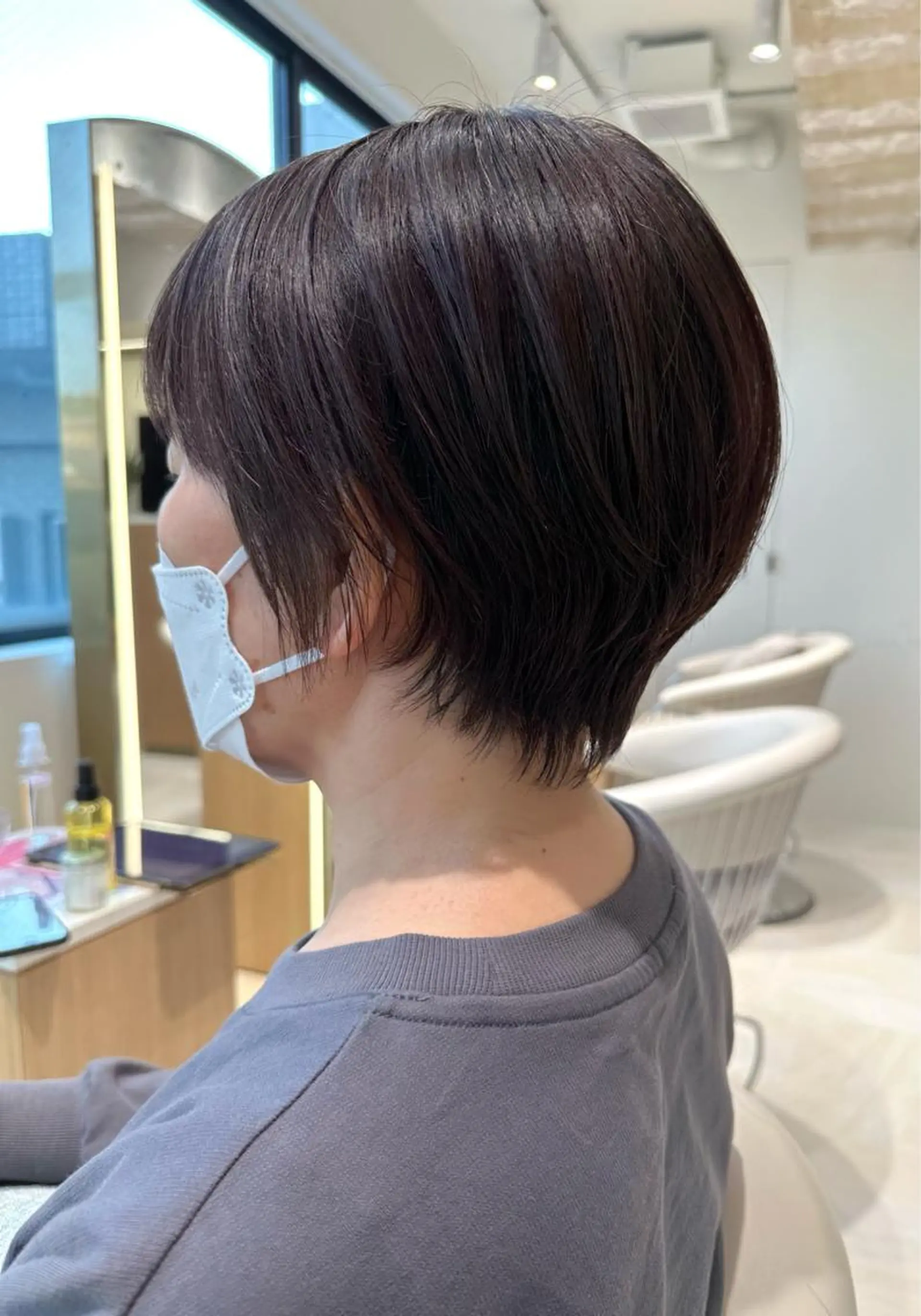 ショート 丸みショート ショートヘア 韓国ヘア⭐︎髪質改善 io(イオ)のヘアスタイル