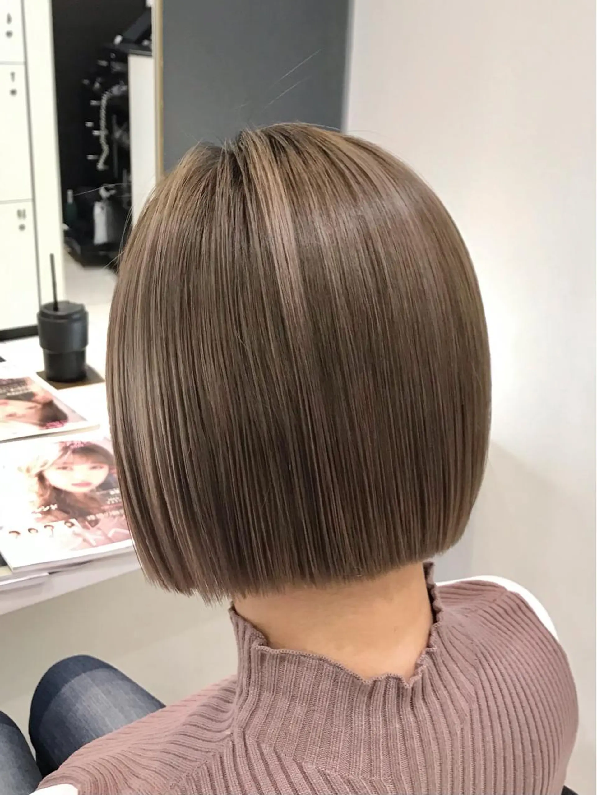 ショート カラー クロスパーマ松永裕久 似合わせカットのヘアスタイル