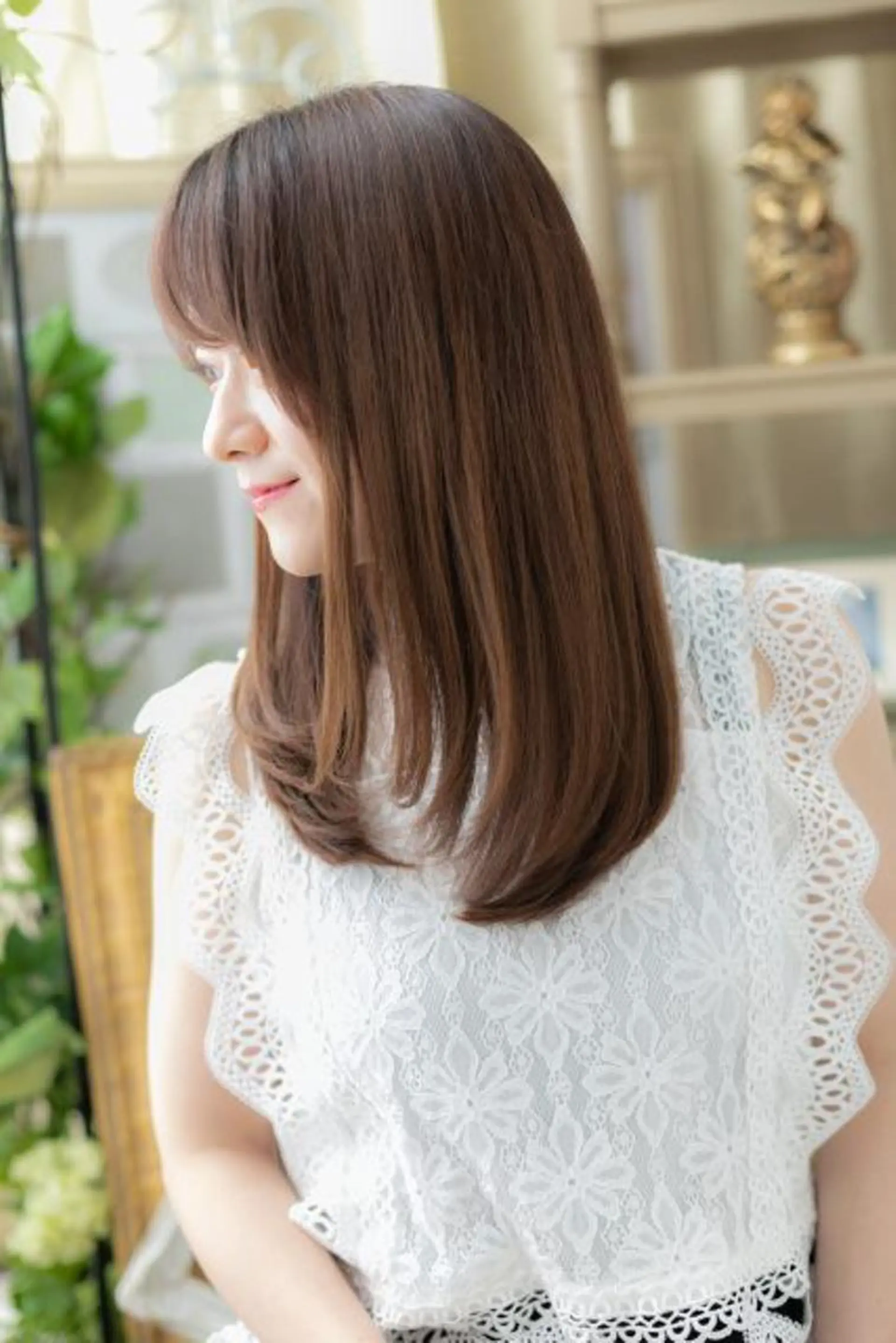 パーマ 艶髪ストレート❇️ レイヤー❇️出町光流のヘアスタイル