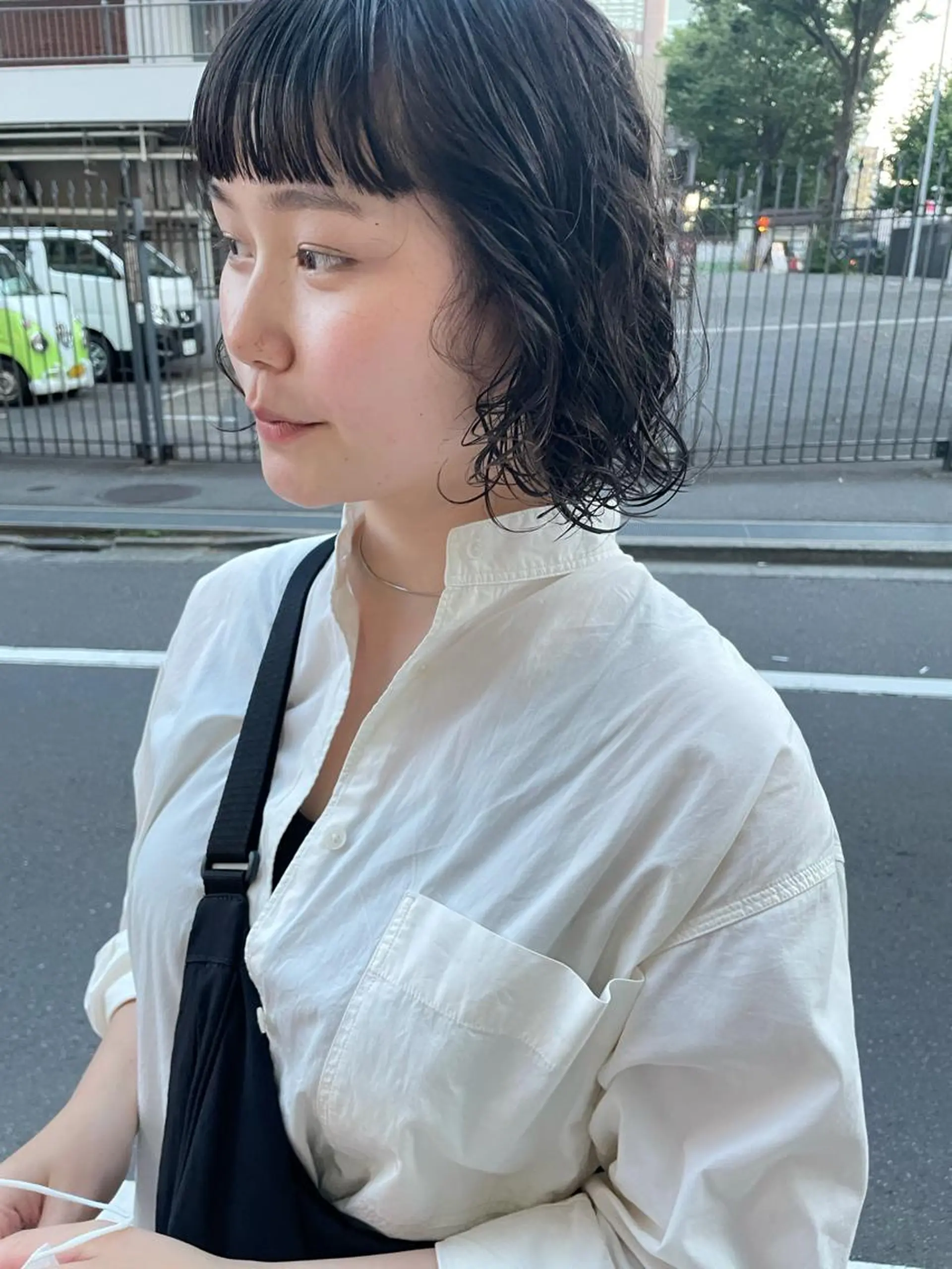 ミディアム パーマ キッズ カット パーマ トリートメント オトナヘア🌸 harukaのヘアスタイル