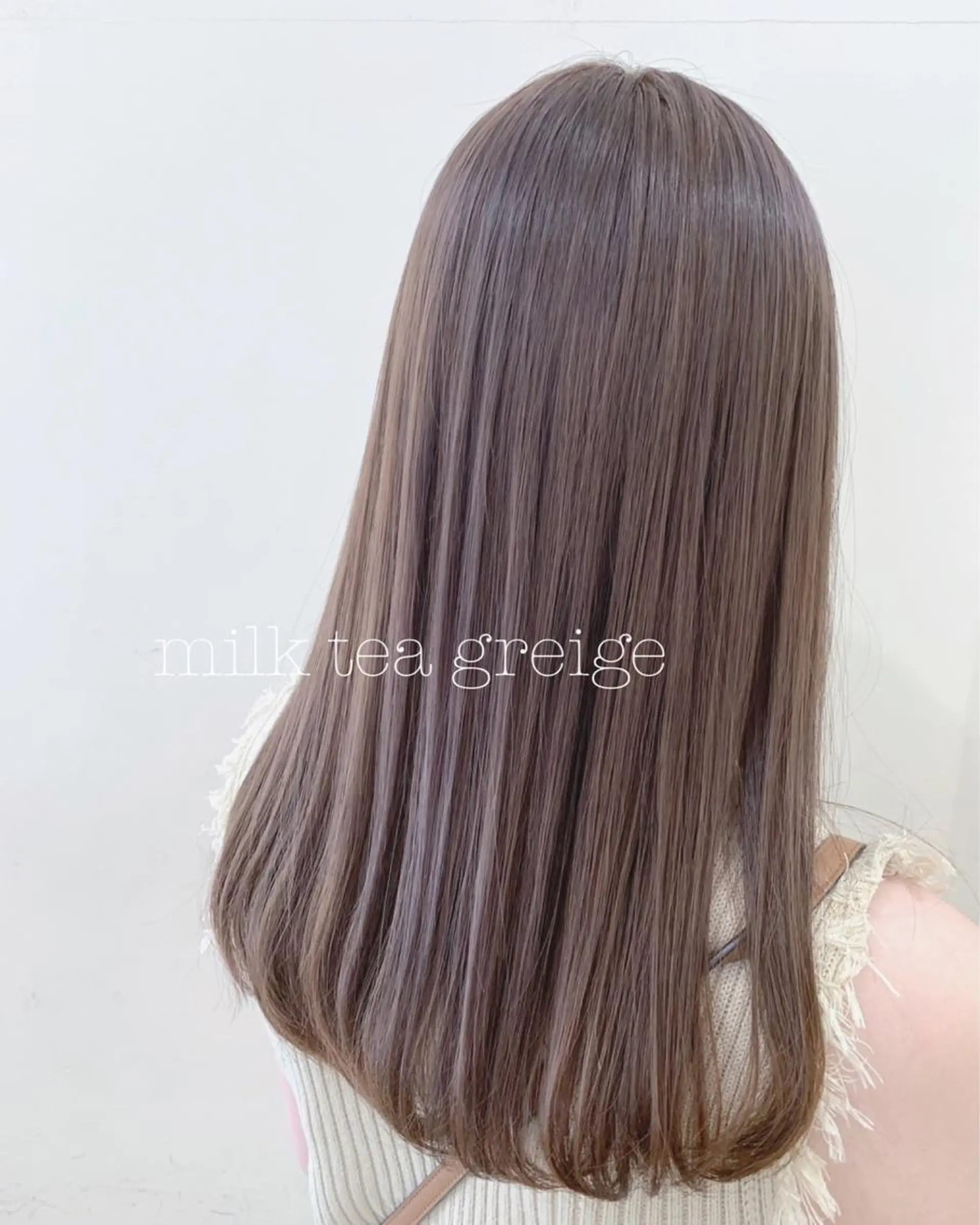 セミロング カラー カット ヘアカラー トリートメント ぱつっとボブ/ 小野あかねのヘアスタイル