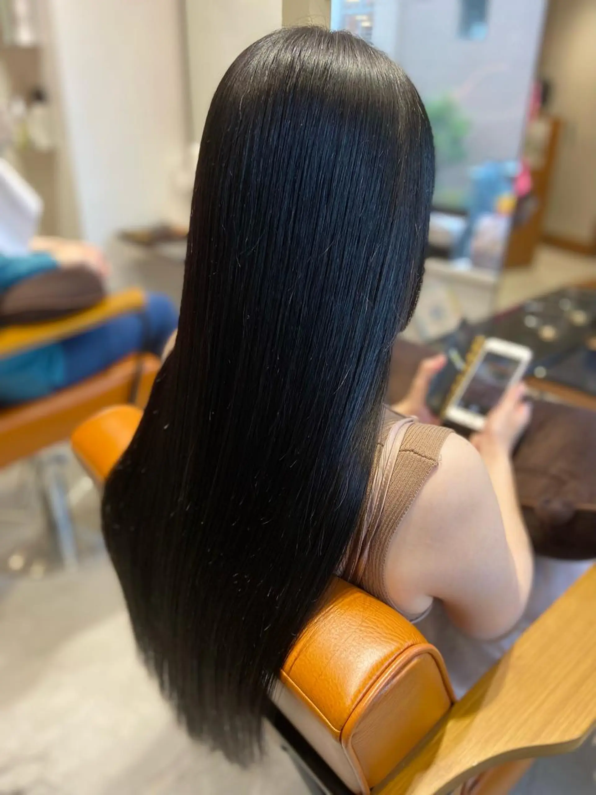 ロング 縮毛矯正 縮毛矯正 @.t所属・代表　しみず としやのヘアスタイル