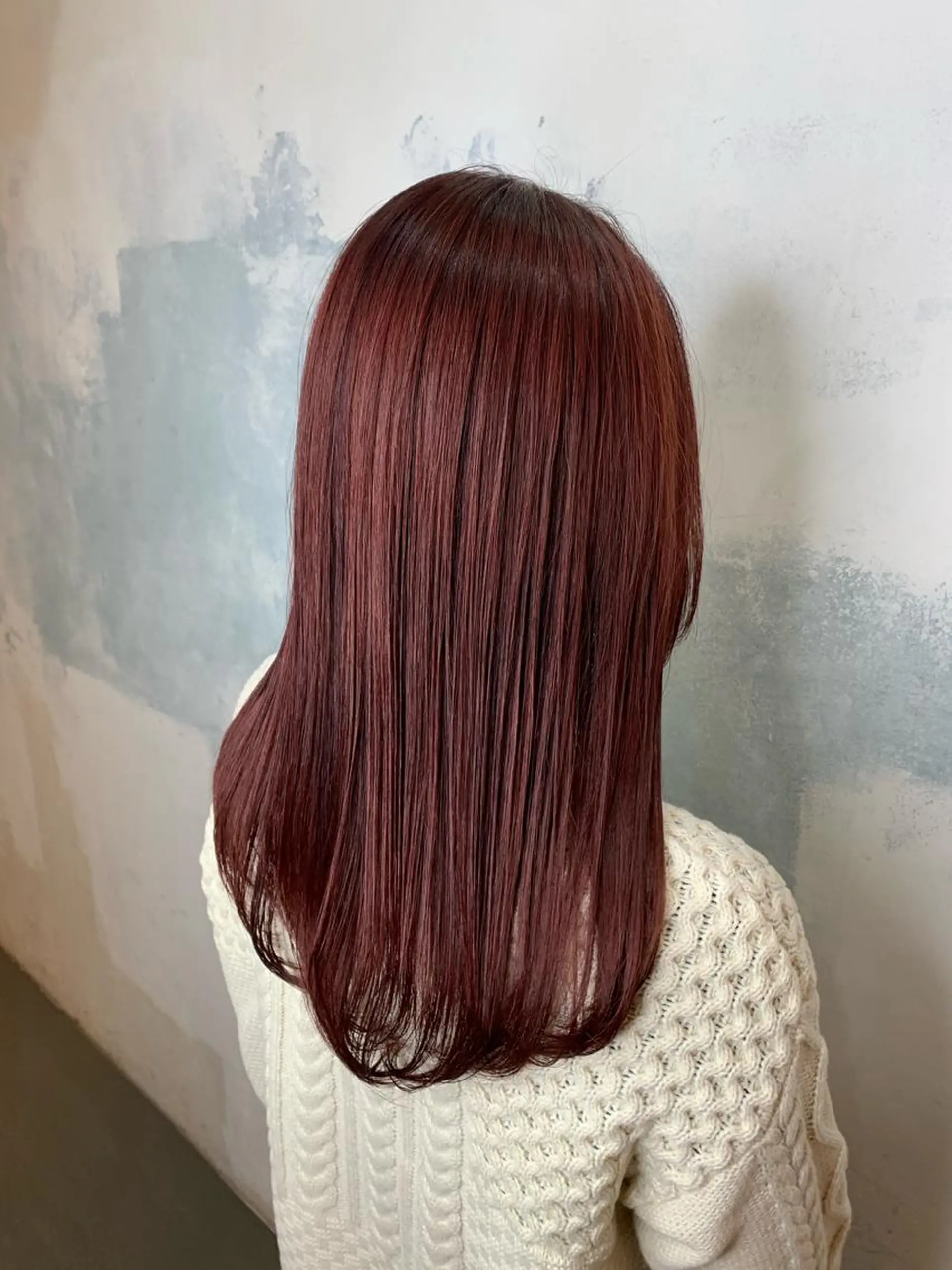 ロング カラー ブリーチ レッドカラー 🍑艶髪✖️暖色系 ✨momoka🍑のヘアスタイル