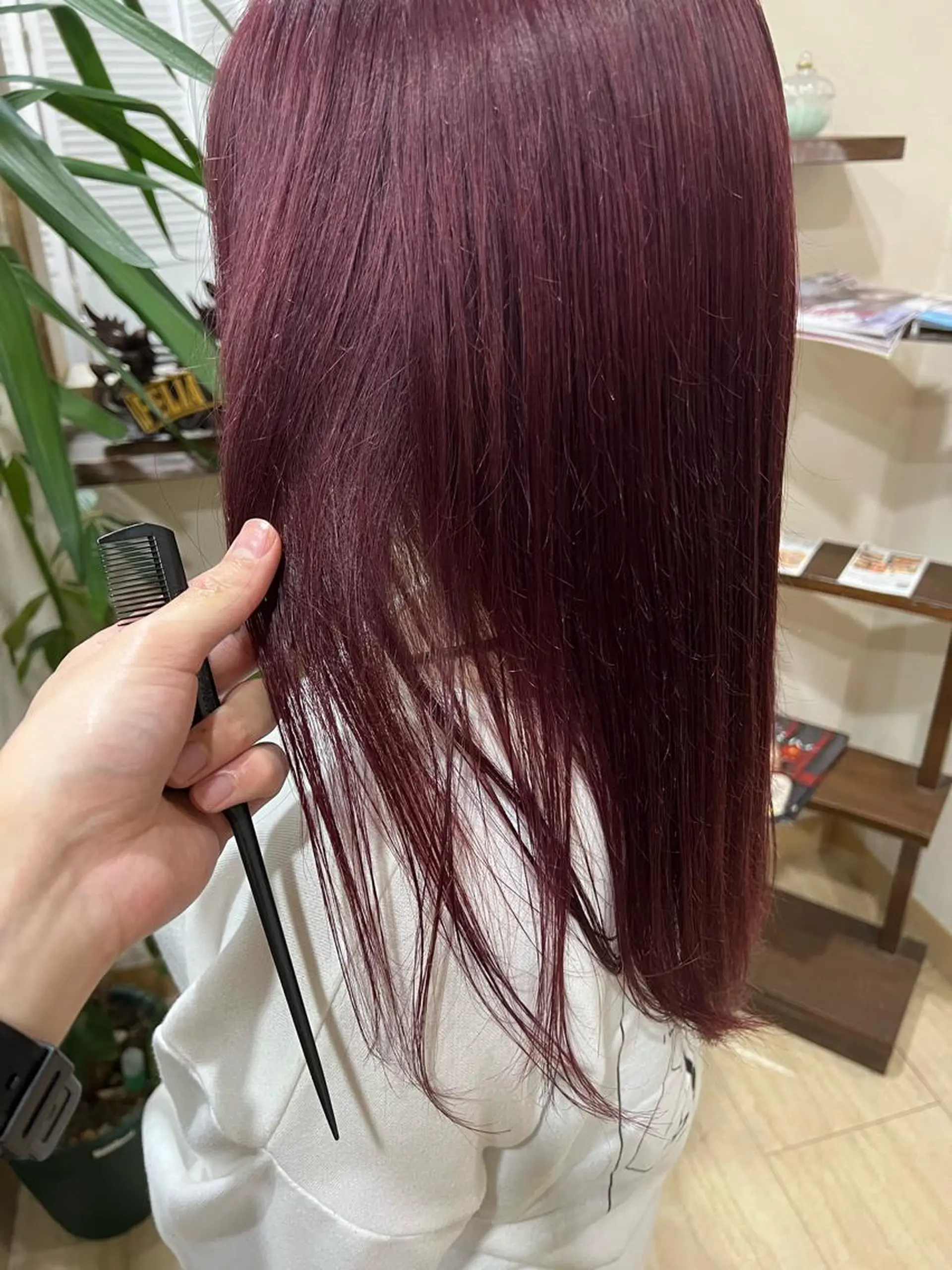 ロング カラー ブリーチ ピンクカラー 仕上がり満足度 No.1池田篤史のヘアスタイル