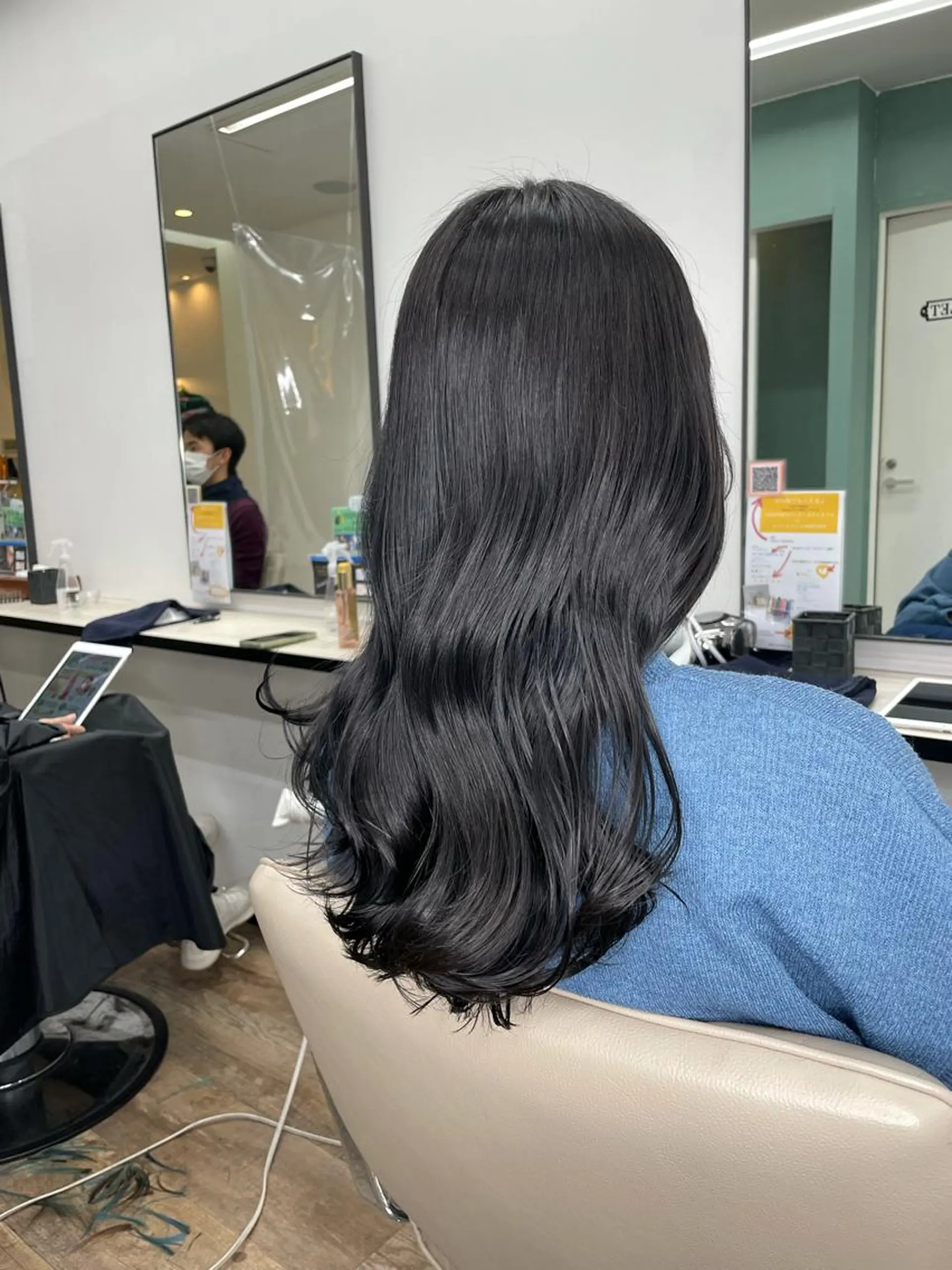 セミロング カラー ダークグレー ヘアカラー トリートメント 栄/久屋大通り/韓国 /透明感/横山🩵のヘアスタイル