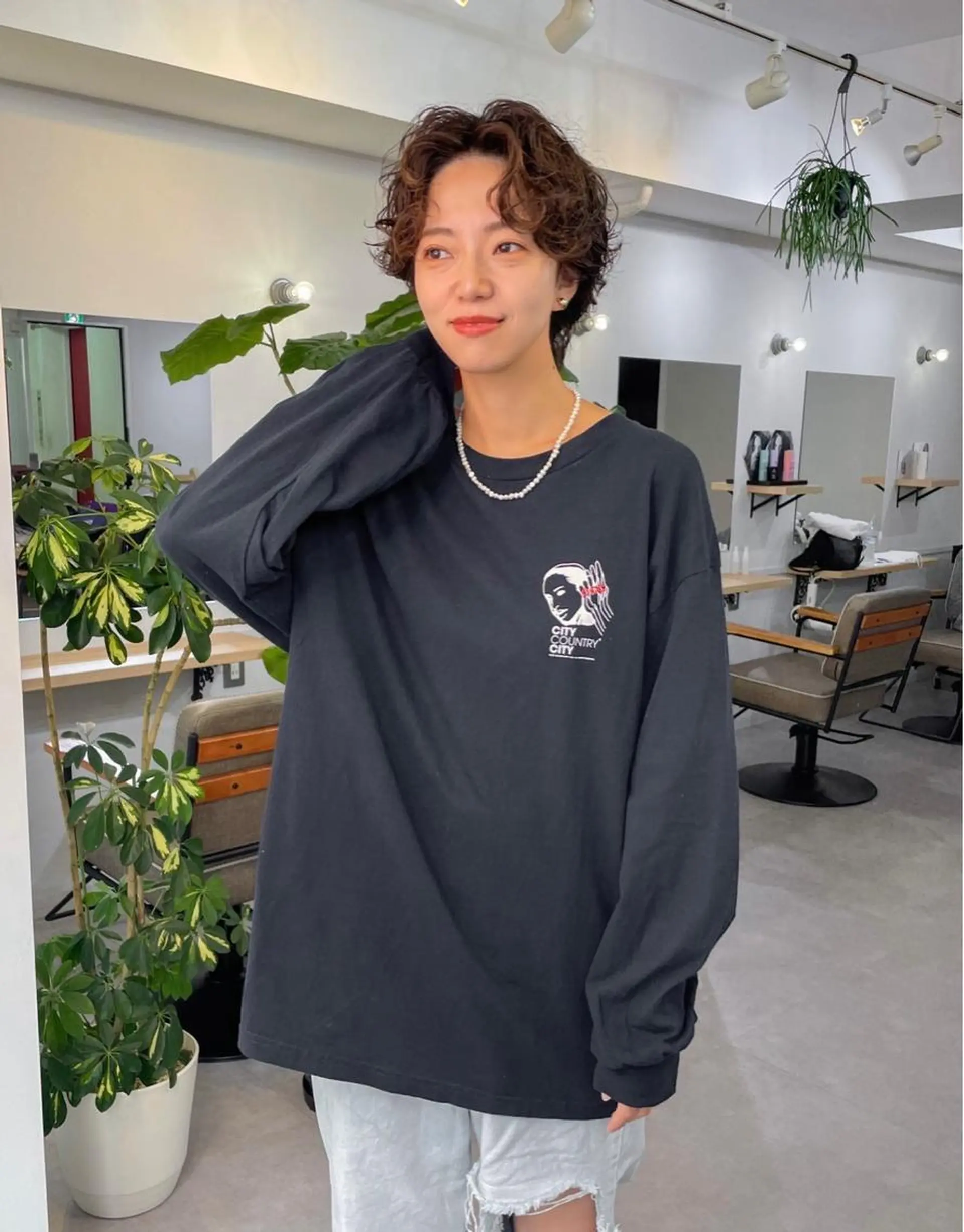 ショート カラー パーマ ハンサムショート ショートヘア カット パーマ ショート　ボブ メンズ　パーマのヘアスタイル