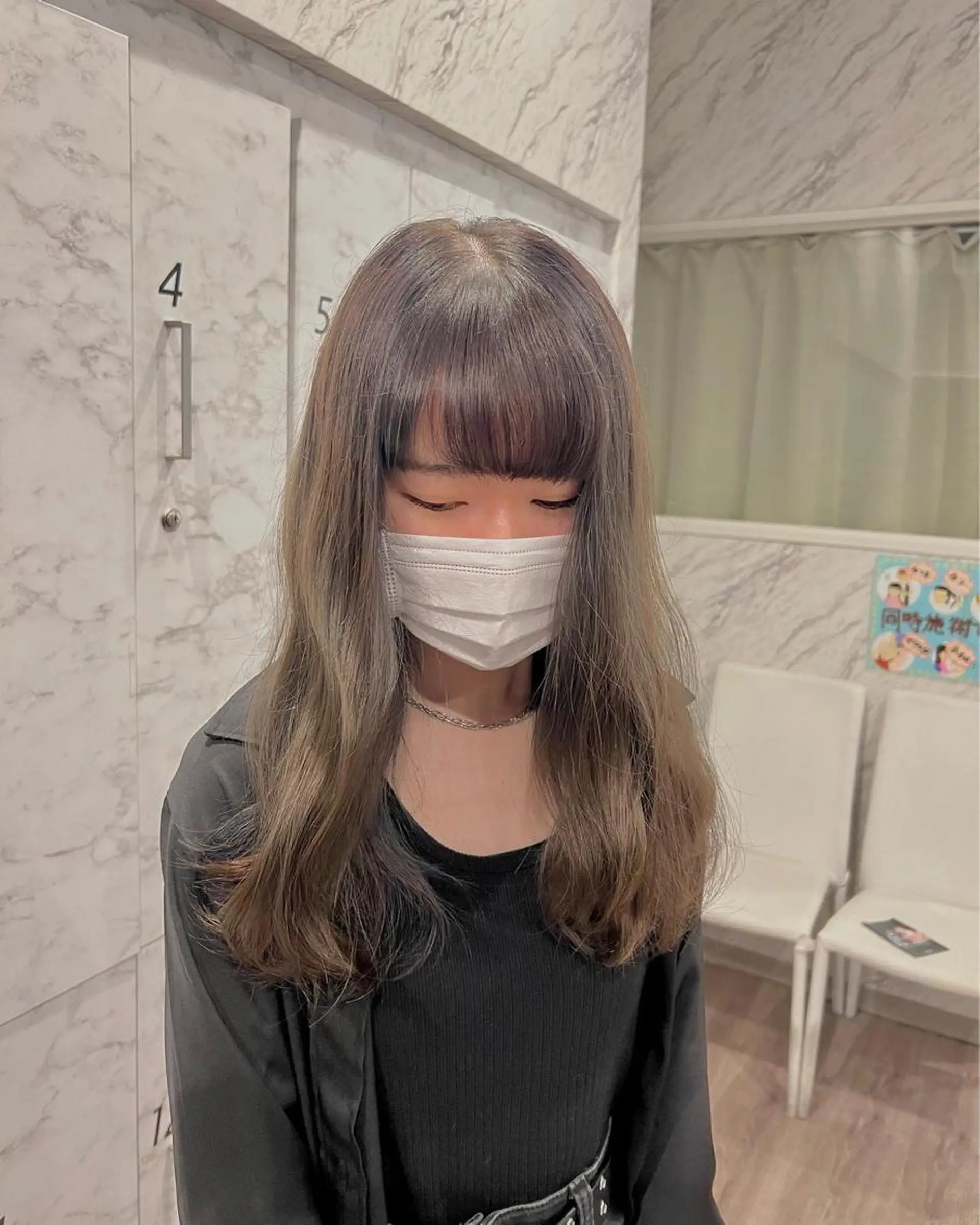 ロング カラー 太白区/白髪ぼかし ハイライト/千葉達人のヘアスタイル