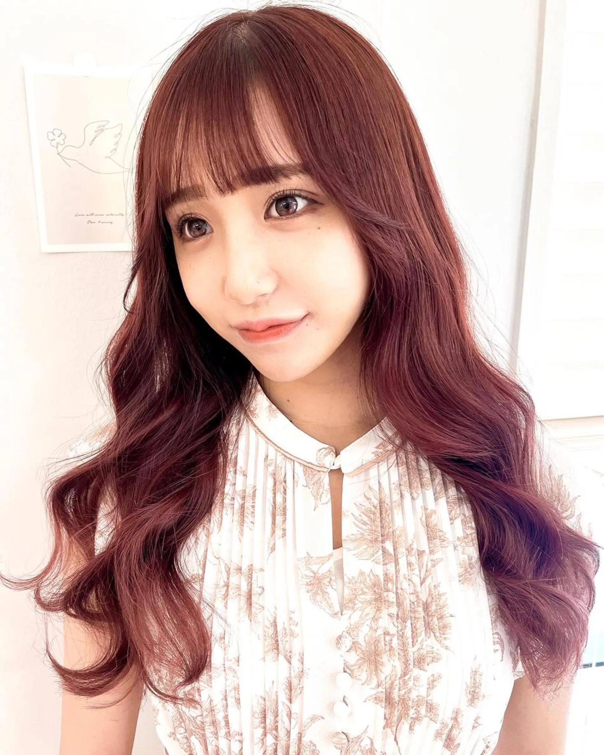 ロング 前髪&顔周りカット/ 韓国レイヤー/シバタのヘアスタイル