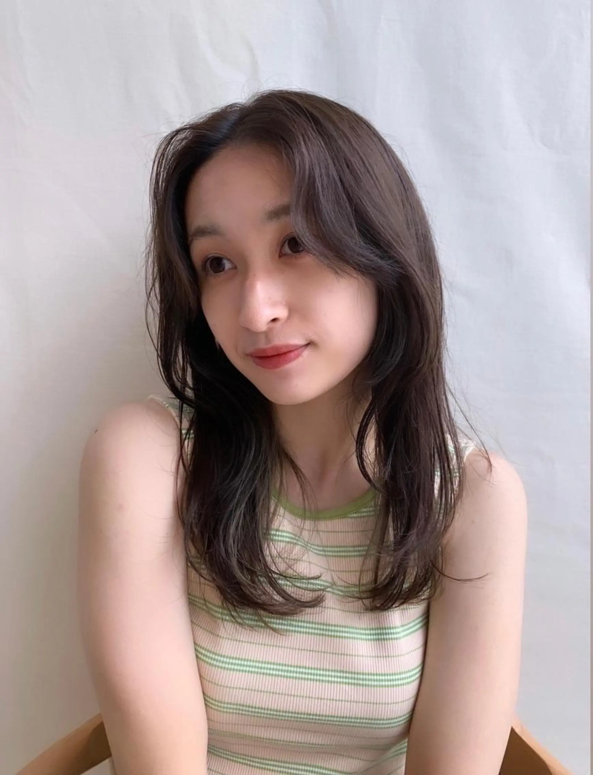 セミロング 韓国ヘア🇰🇷 Misuzuのヘアスタイル