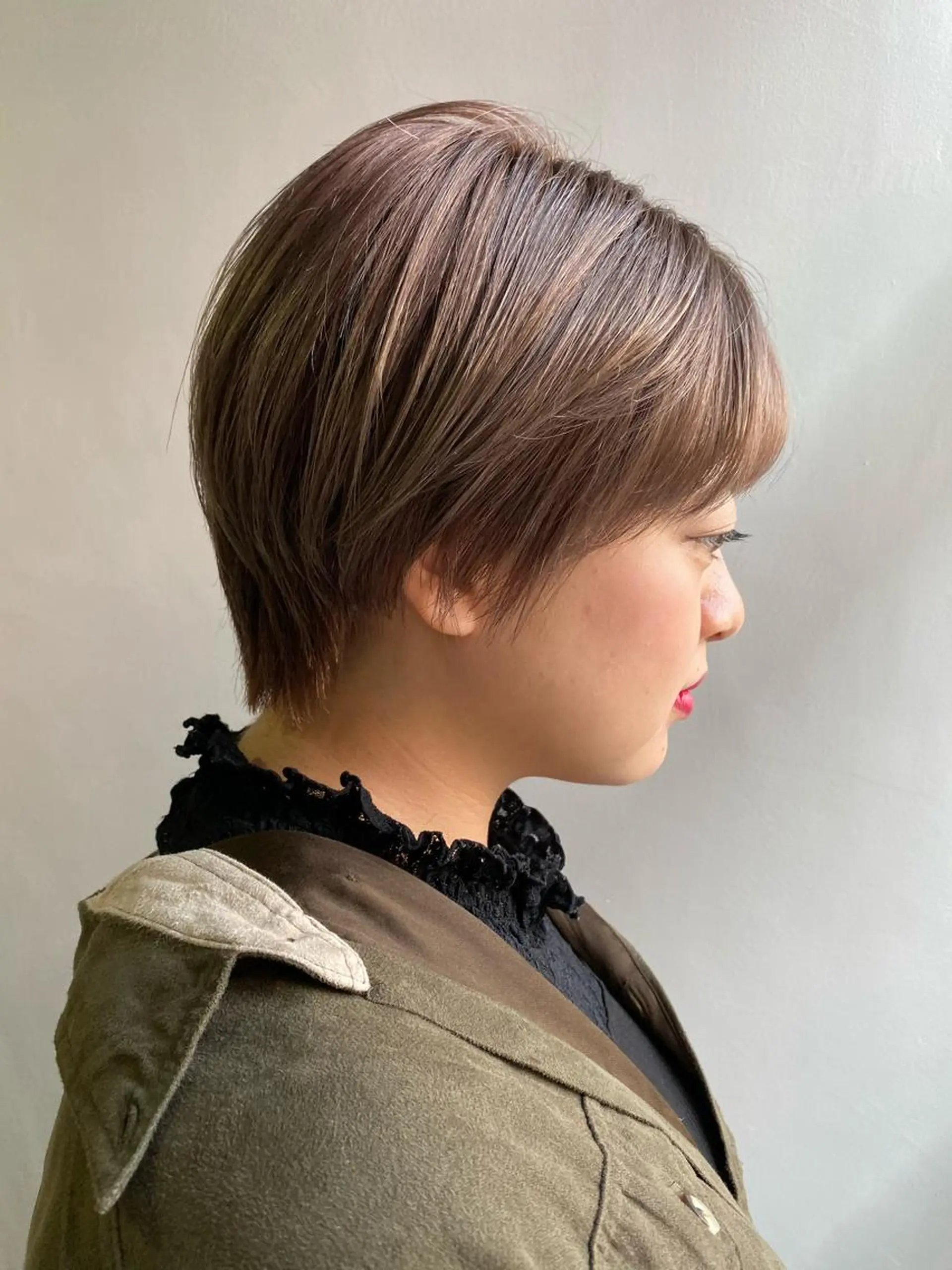 ショート カラー 低ダメージパーマ ケアパーマ/武田明大のヘアスタイル