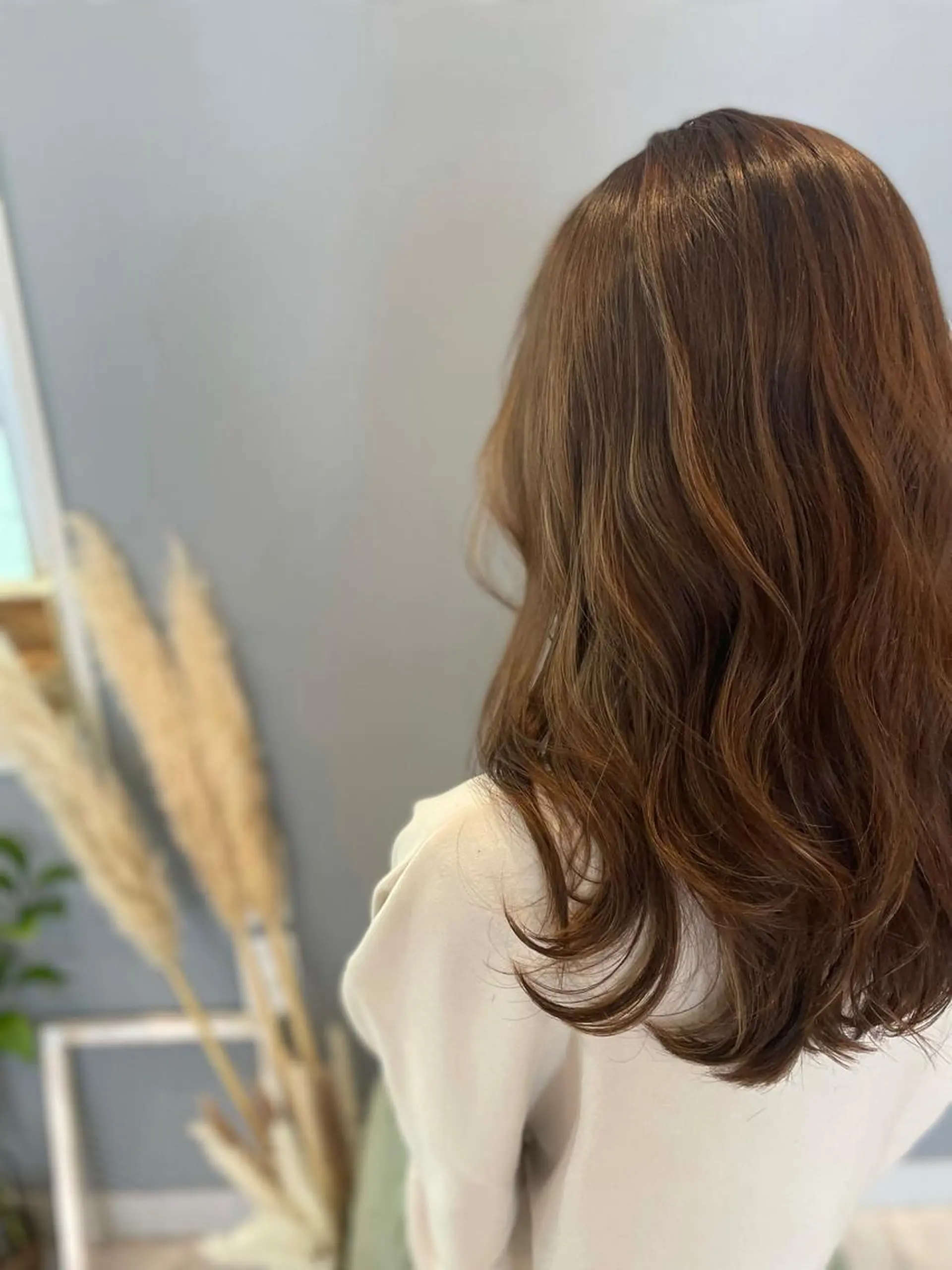 セミロング カラー パーマ hachinana所属・似合わせhair🌼 misakiのヘアスタイル