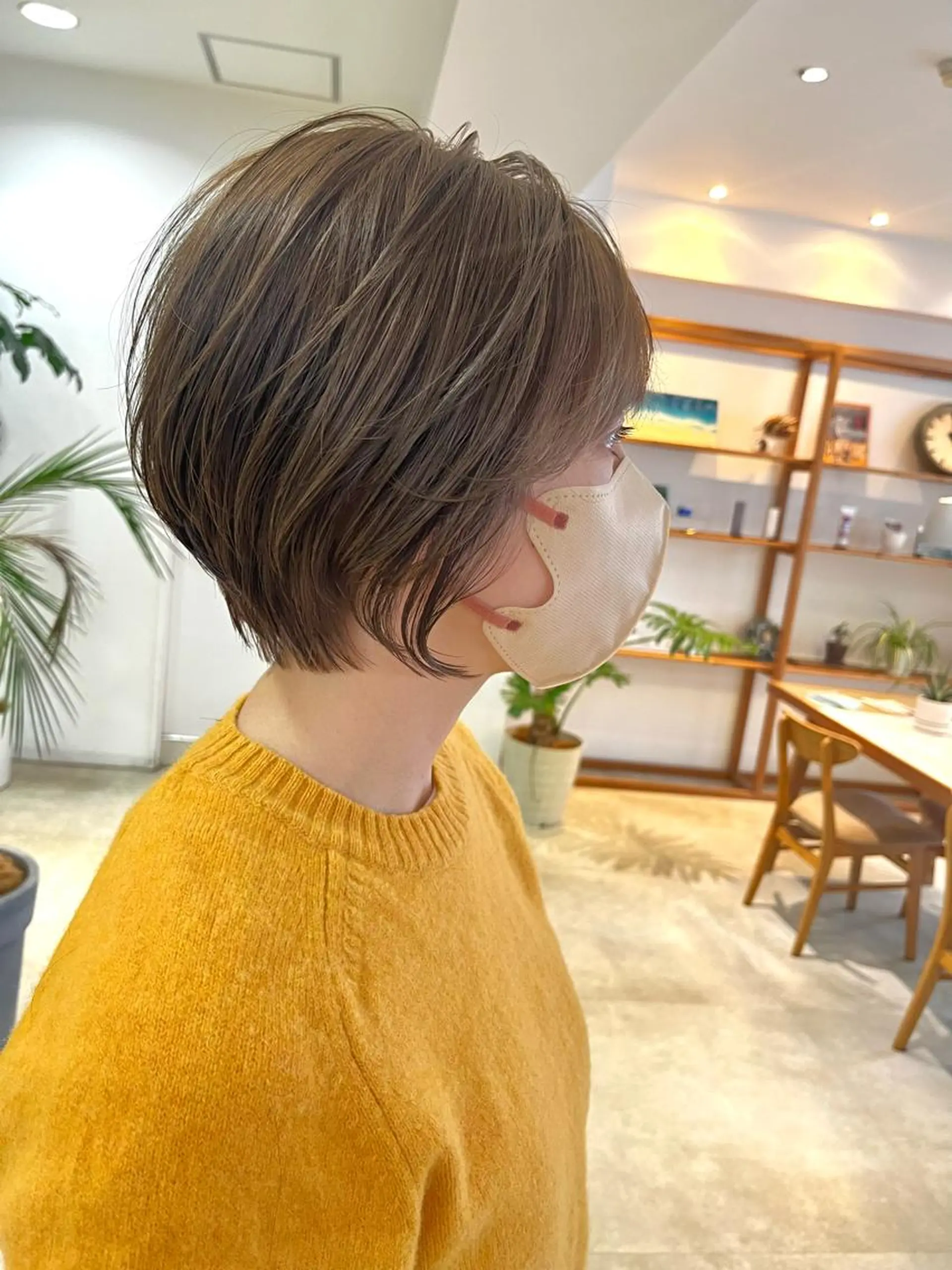 ショート カット ヘアカラー トリートメント hoNua. 栄/透明感カラーのヘアスタイル