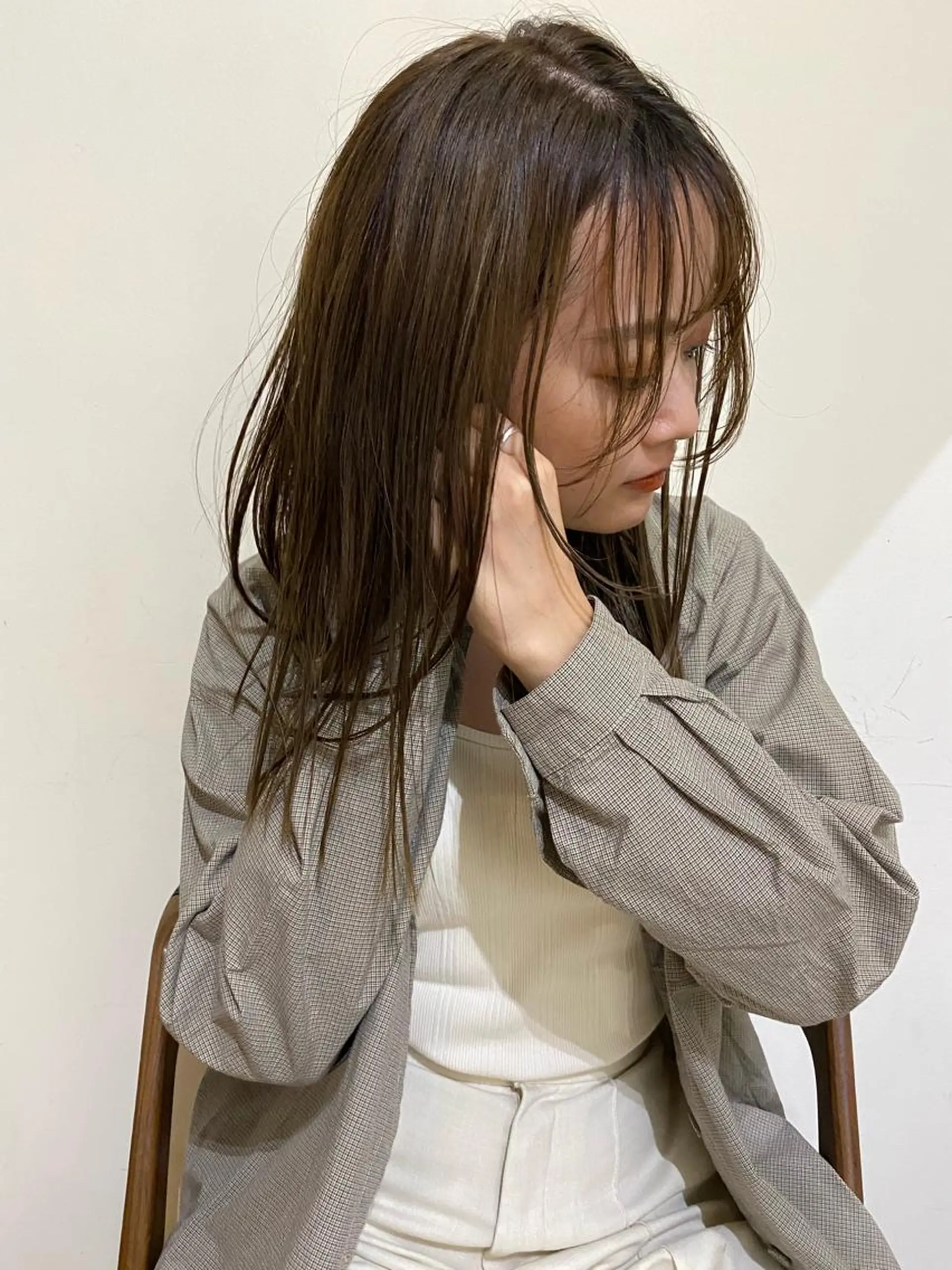 ミディアム 山口 朔弥のヘアスタイル