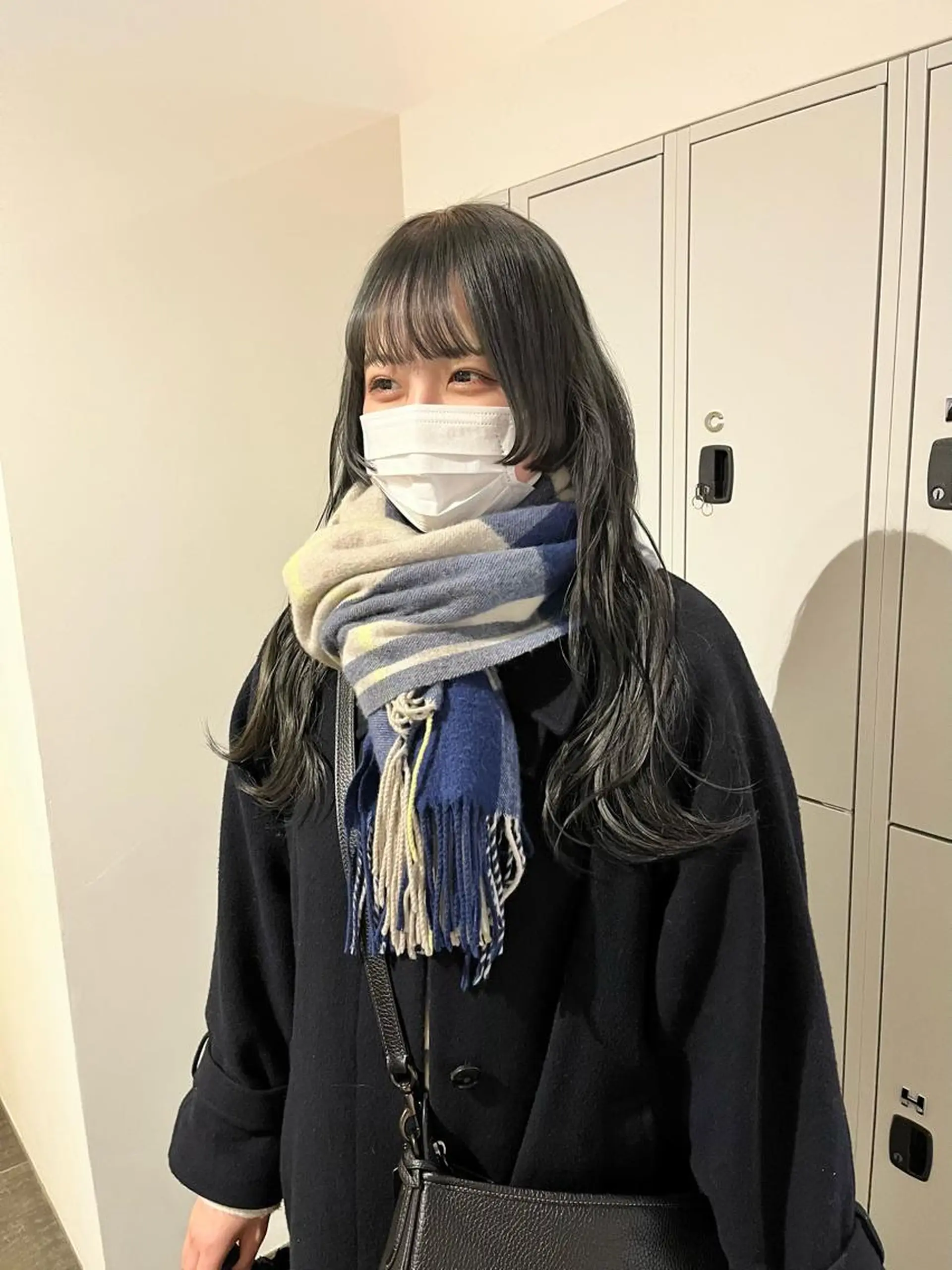 ロング カラー ブリーチ ブルーカラー ブルーグレー ブルーグレージュ ケアブリーチ カット ヘアカラー ショート/パーマ/ カラー/FUKOのヘアスタイル