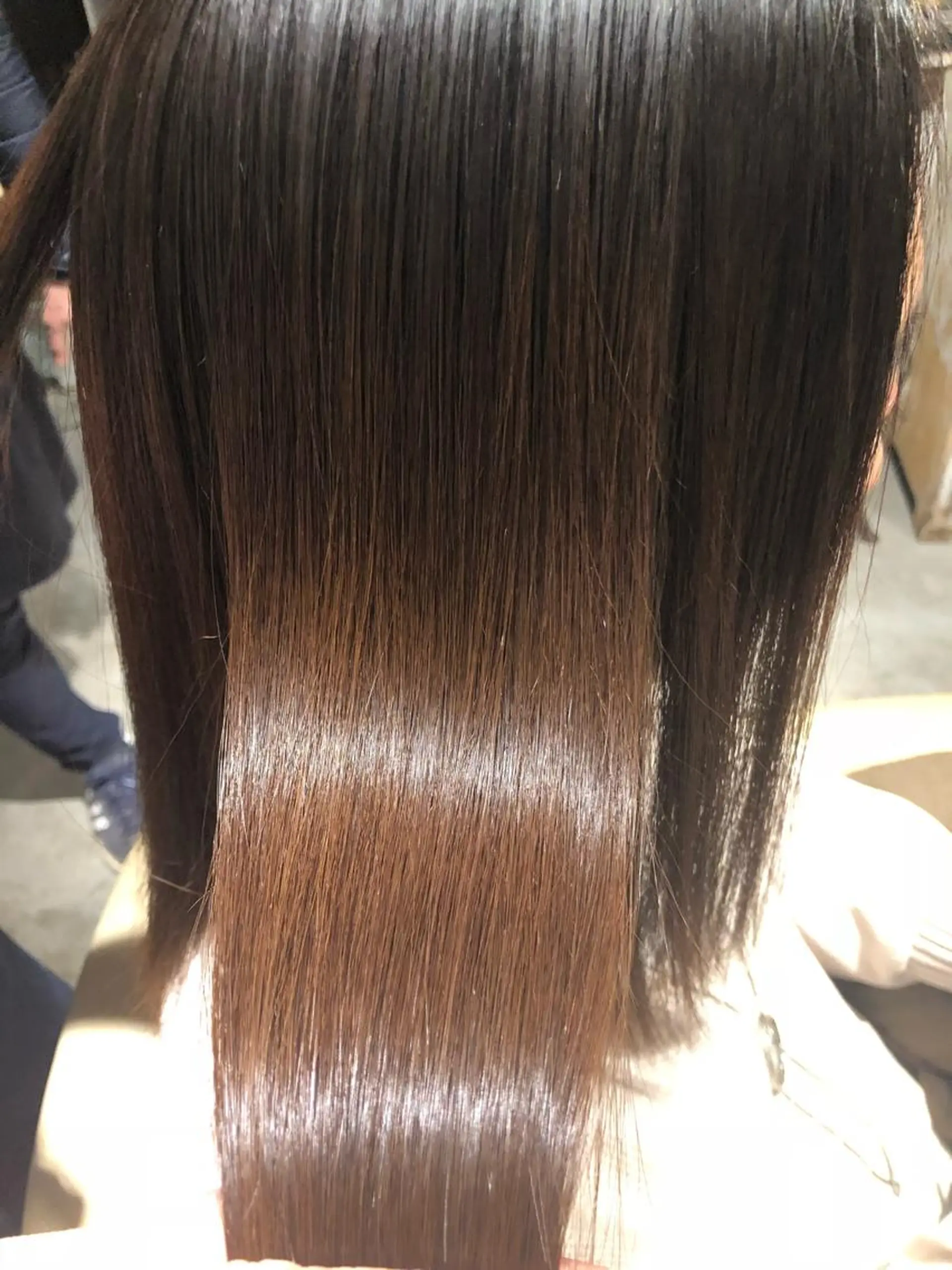 セミロング トリートメント 酸熱トリートメント 植田 彩加のヘアスタイル