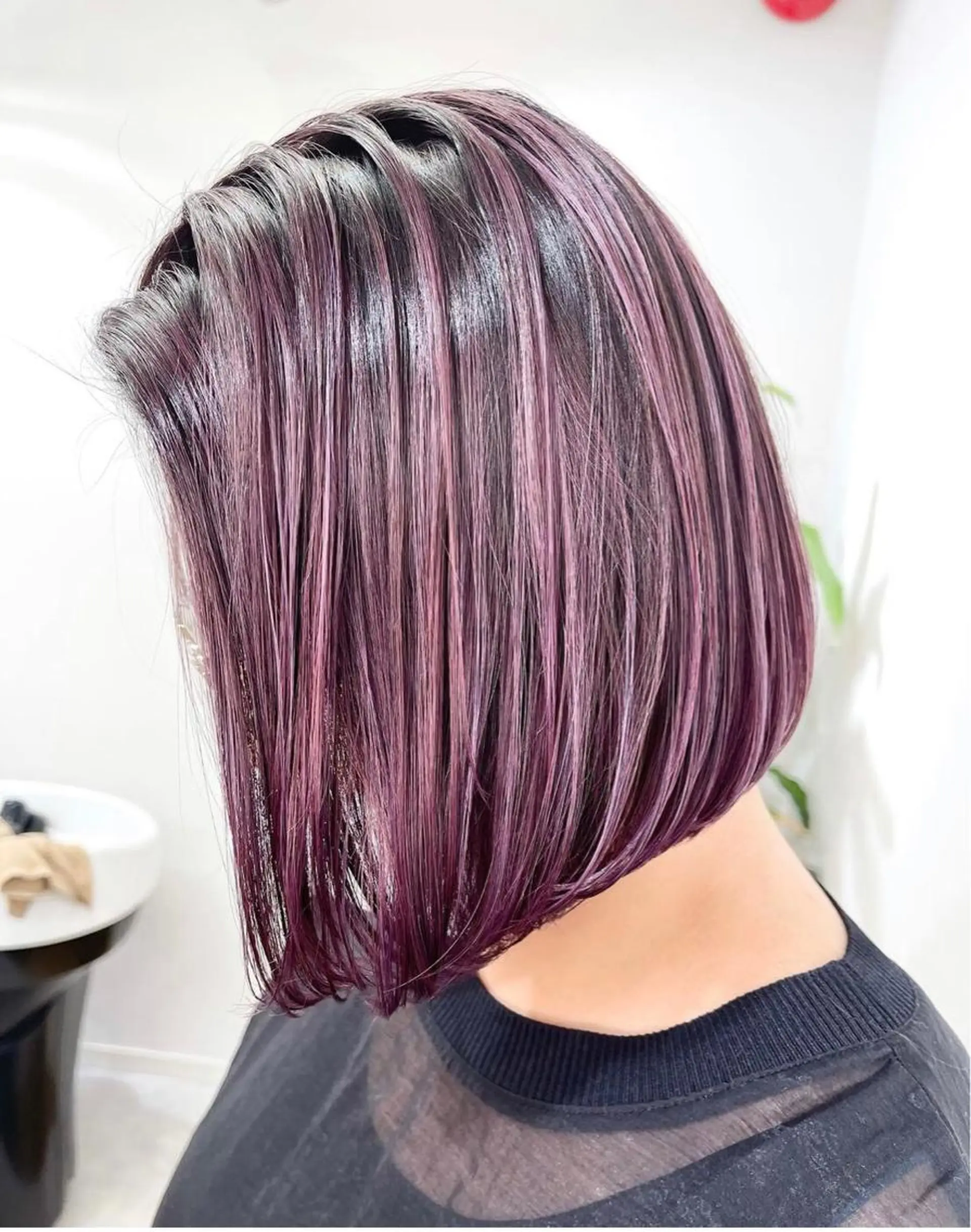 ミディアム カラー ヘアカラー 横田 美咲のヘアスタイル