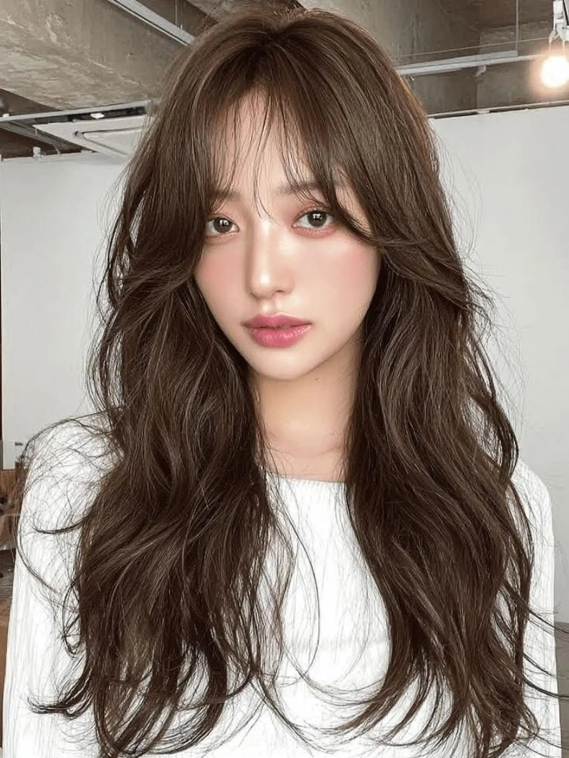 カラー ロング カット ヘアカラー トリートメント 🎀韓国レイヤー YURINA🎀のヘアスタイル