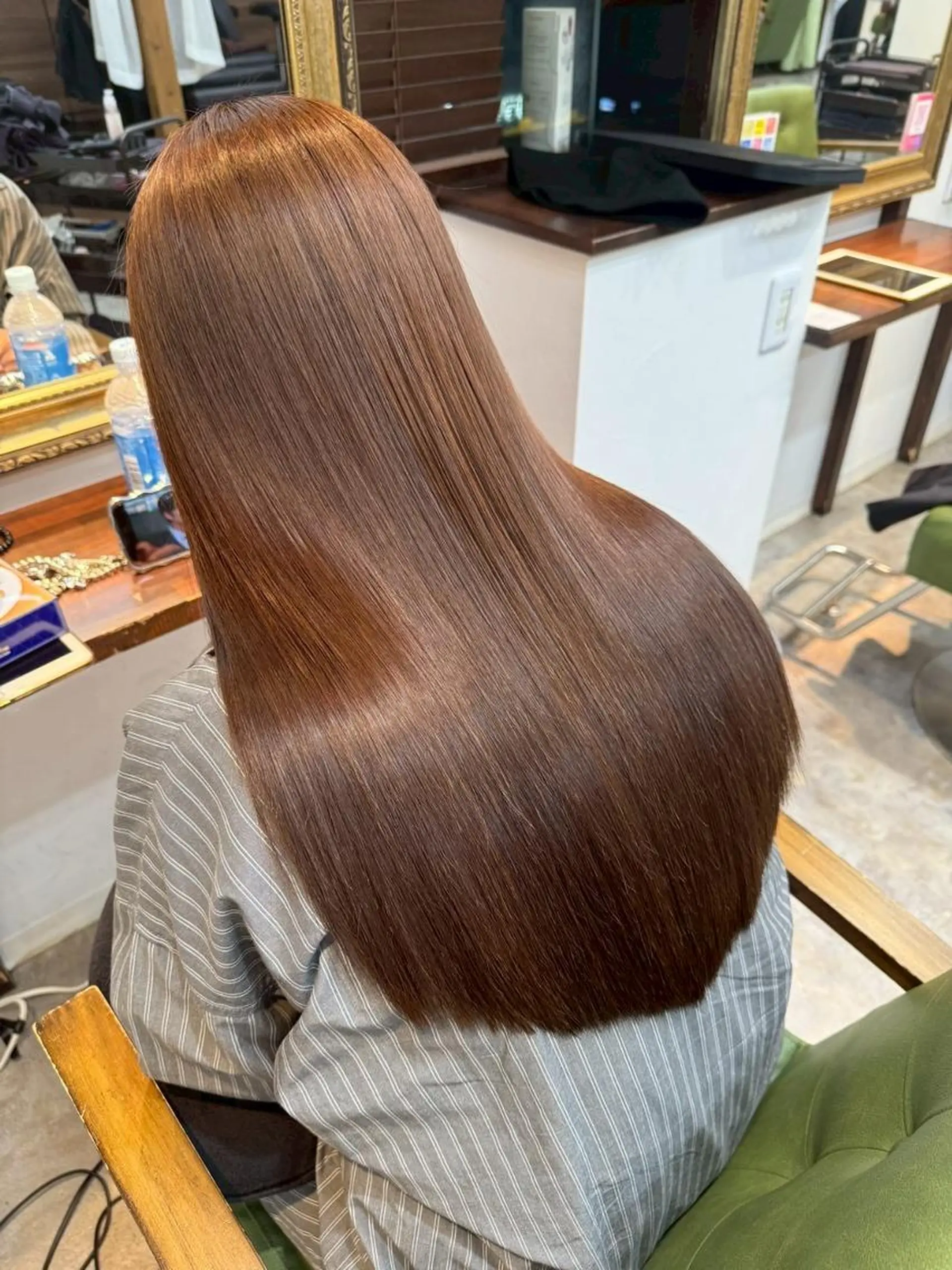 ロング カラー ショートボブ ボブ くびれヘア 顔周りカット ロング トリートメント newi saLyu ネウィ　サリューのヘアスタイル