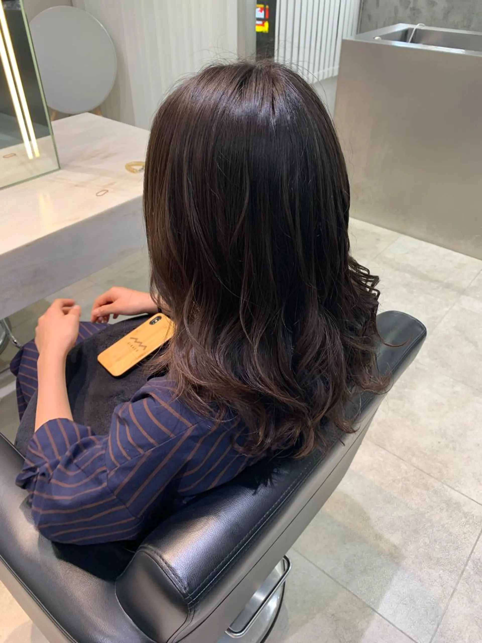 セミロング 🫧透明感カラー/ ボブ/小笠原汐海🪽のヘアスタイル