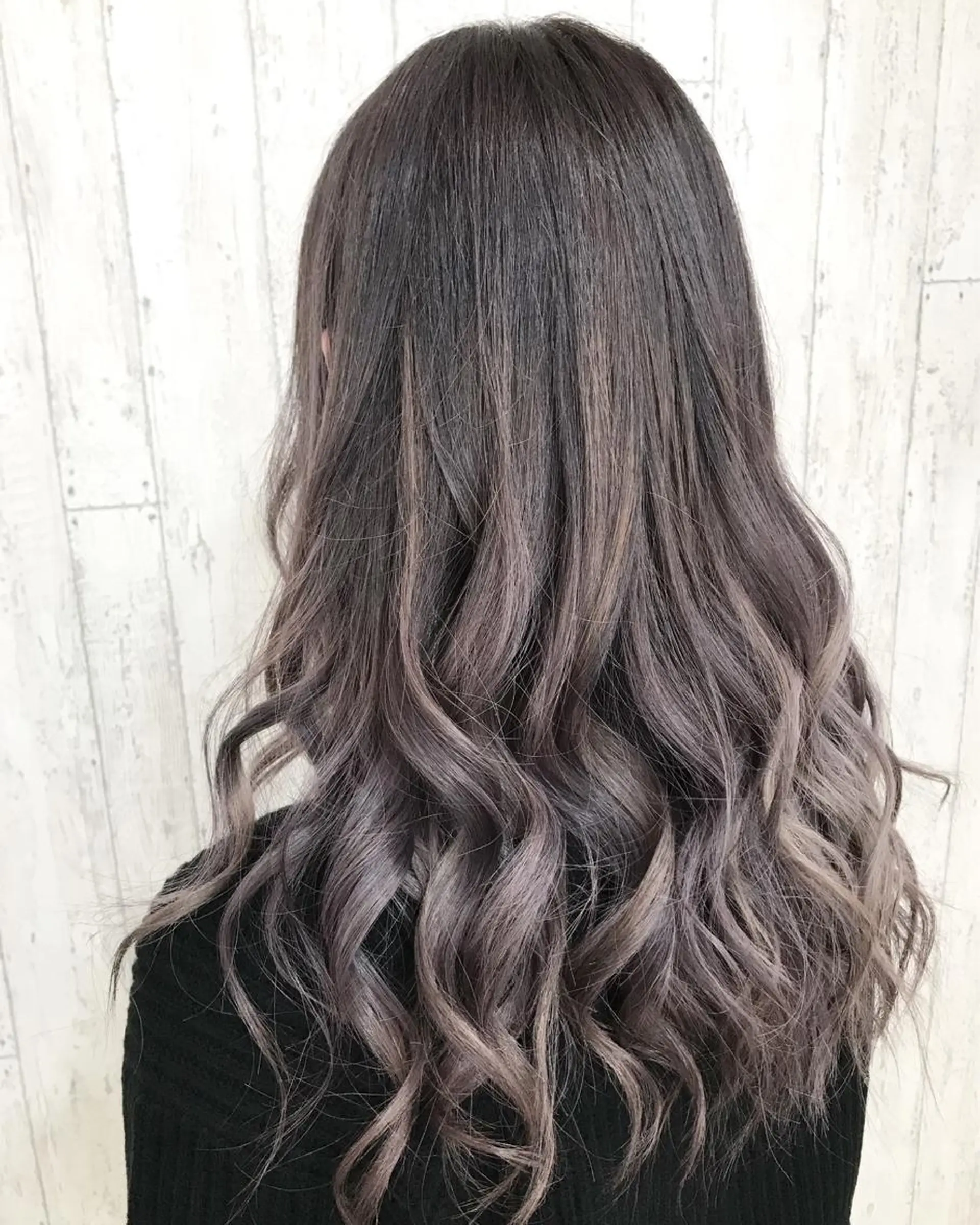 セミロング カラー パープルカラー ヘアカラー kazufumi ..のヘアスタイル