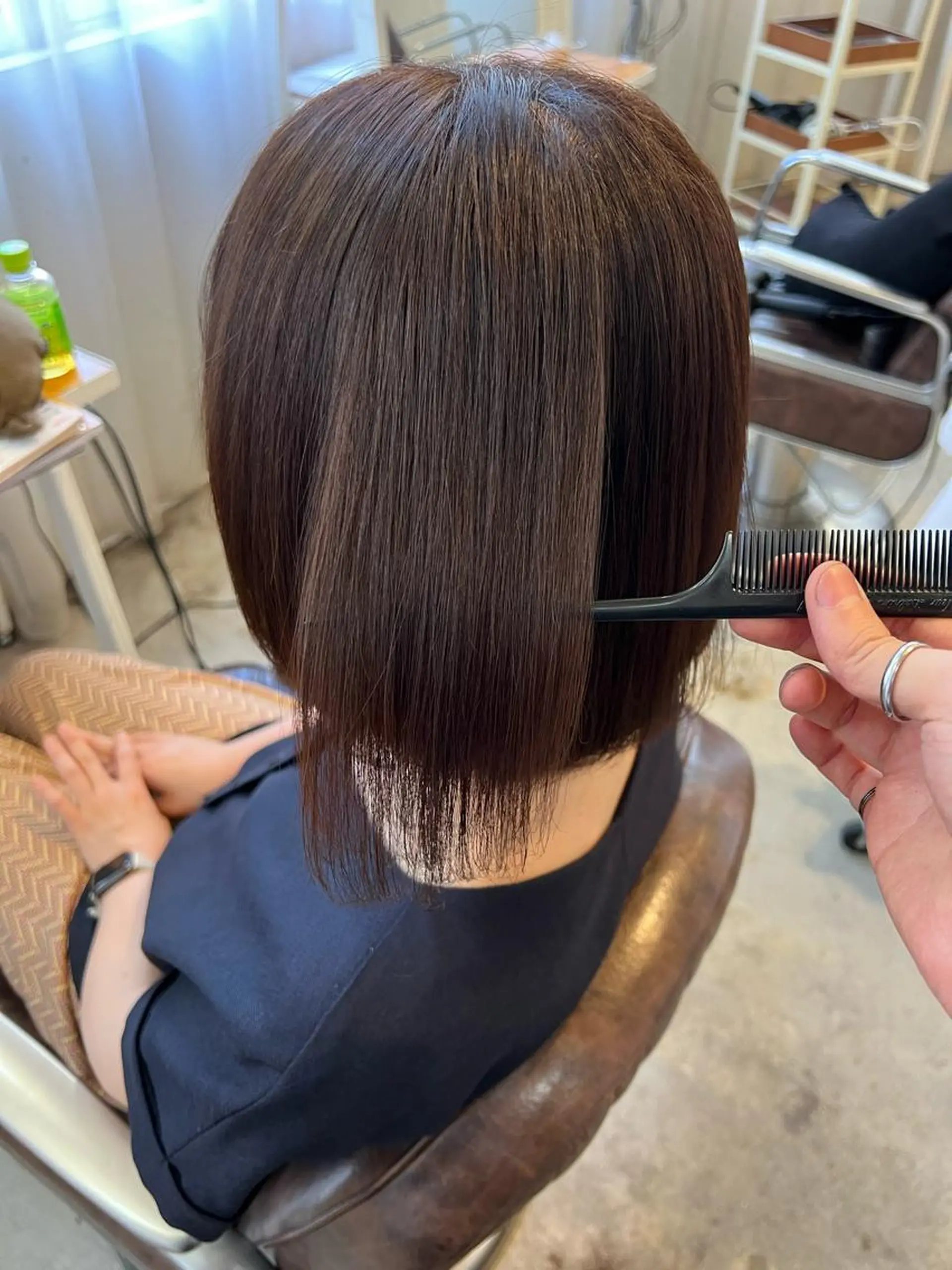 ショート パーマ 縮毛矯正 縮毛矯正 タカハシ ハヤトのヘアスタイル