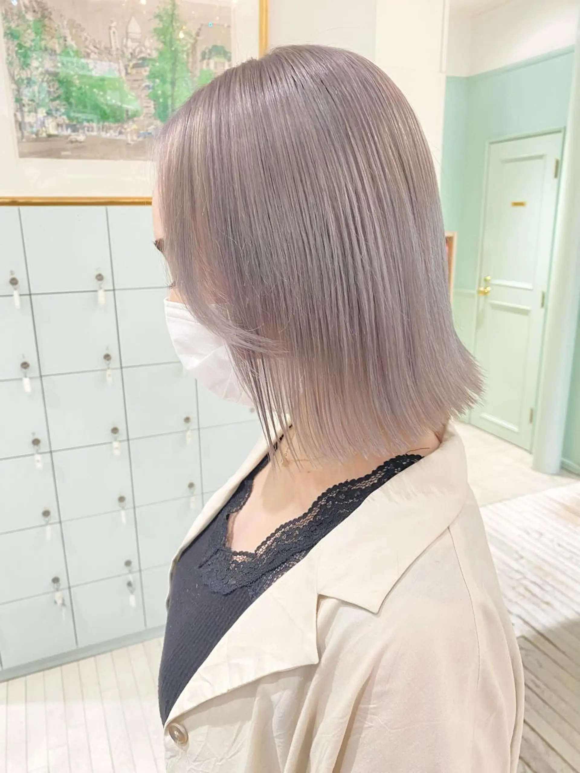 ミディアム カラー カット ヘアカラー トリートメント ヘアセット 🫧艶ダブルカラー ブリーチ🫧トモヤのヘアスタイル