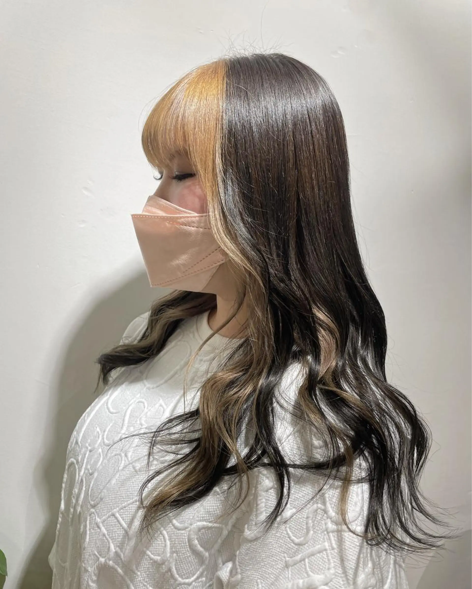 カラー ミストバング  フェイスフレーミング 髪質改善サロンulu hair 　MAOのヘアスタイル