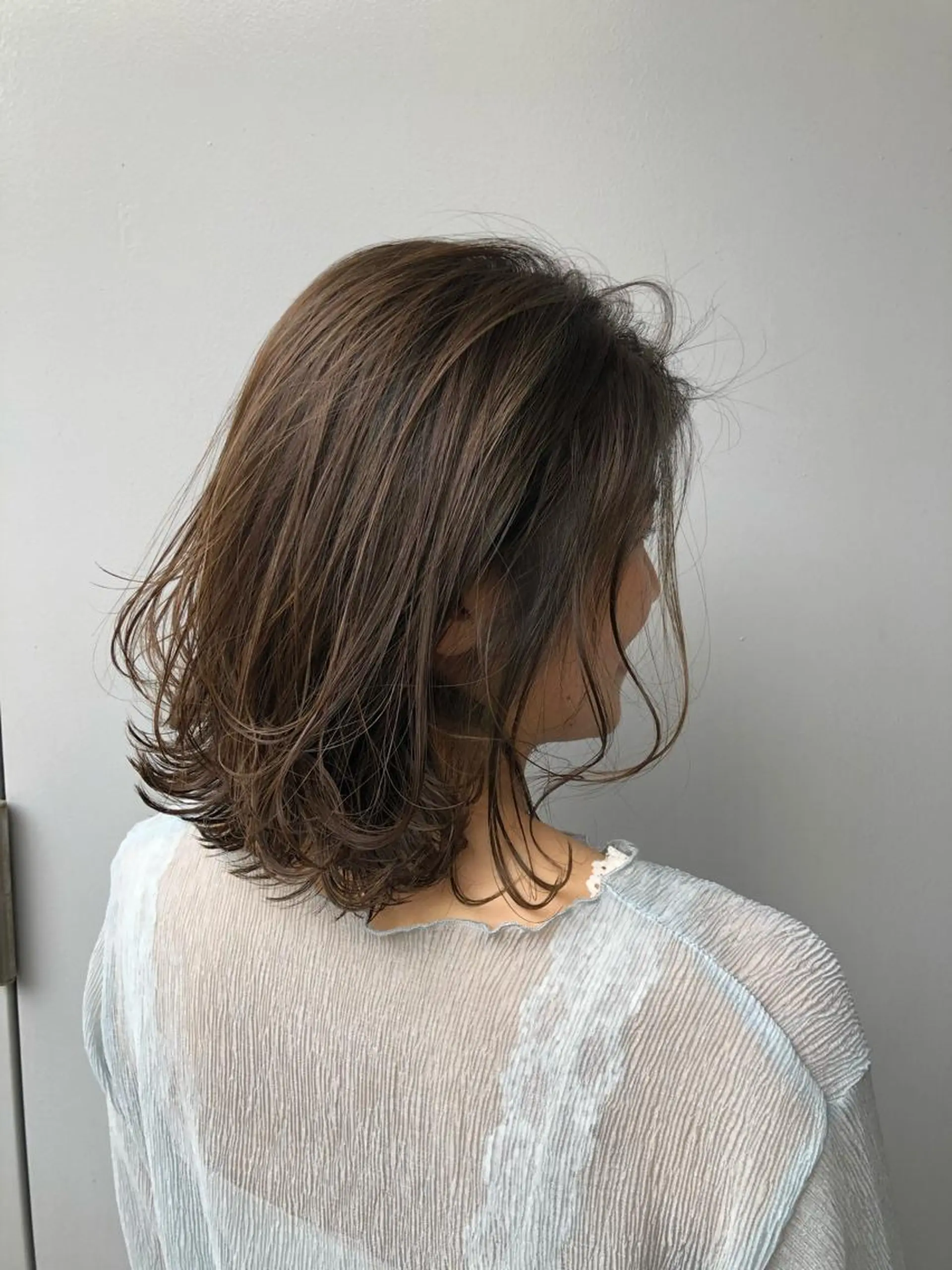 ミディアム カラー パーマ ハイライトカラー ハイライト Nero✂︎ officialのヘアスタイル