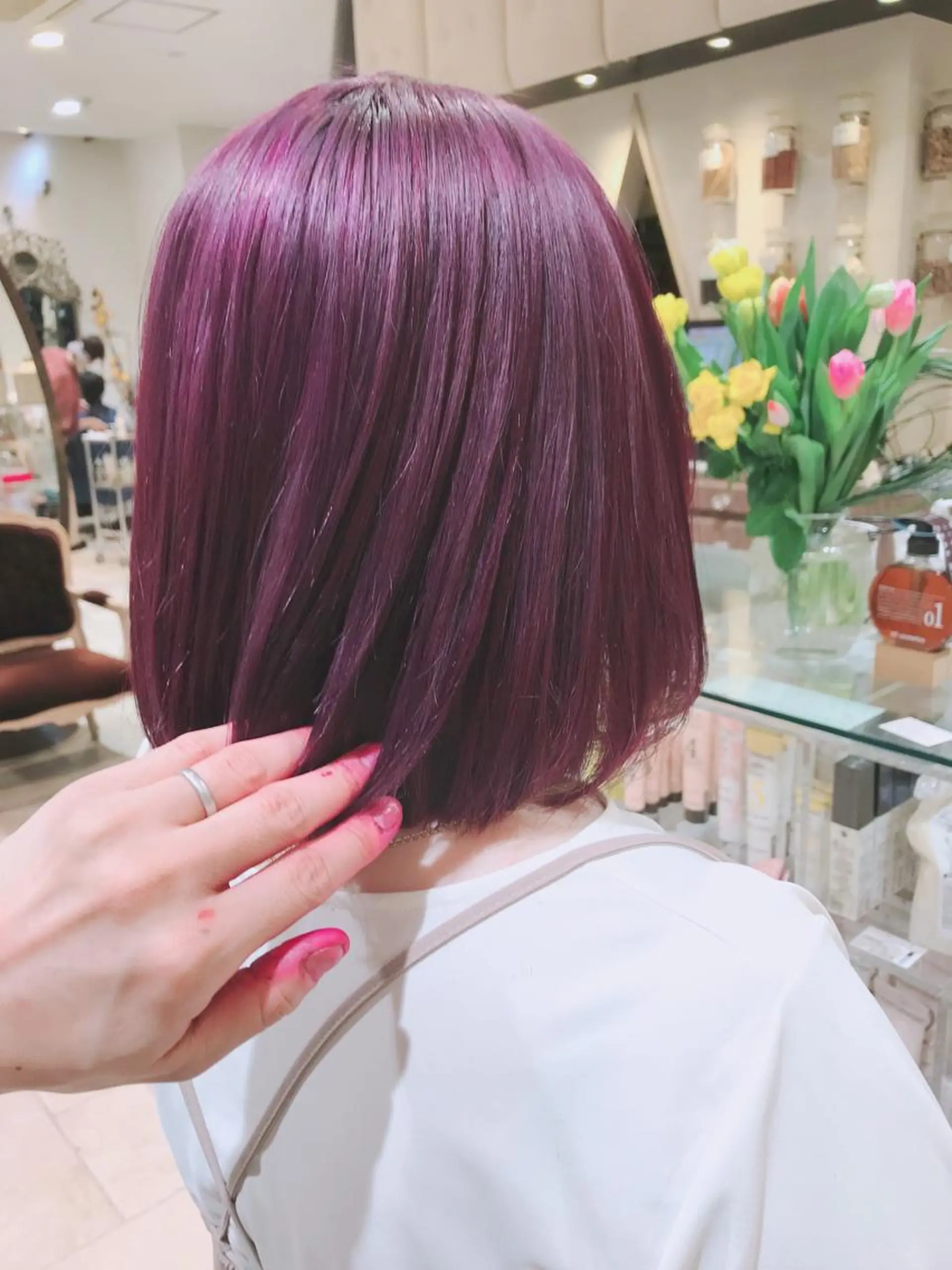 ミディアム カラー 髪質改善 moriのヘアスタイル