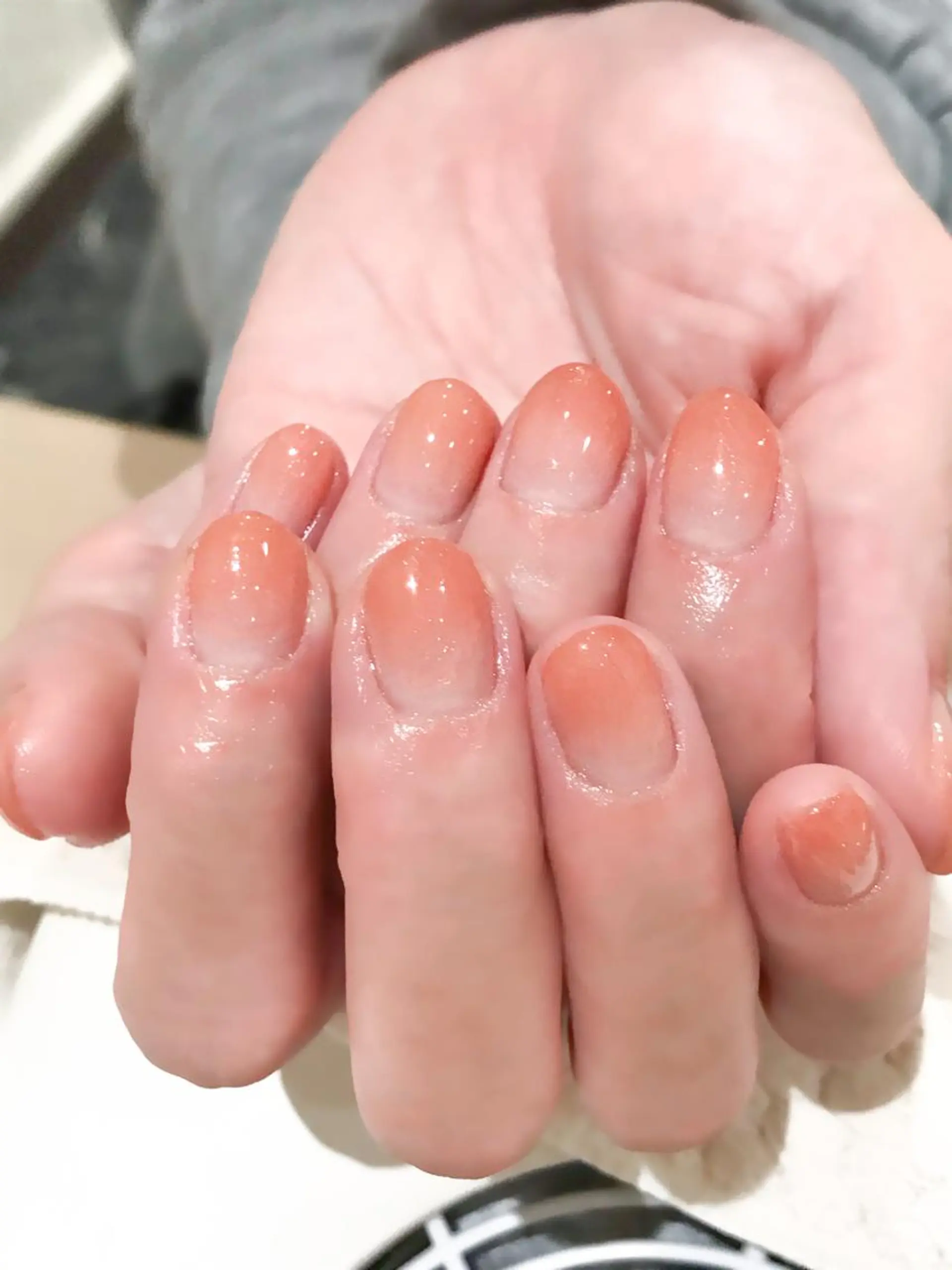 ネイル ブラウン グラデーション オレンジ Nyanco Nailのネイルデザイン