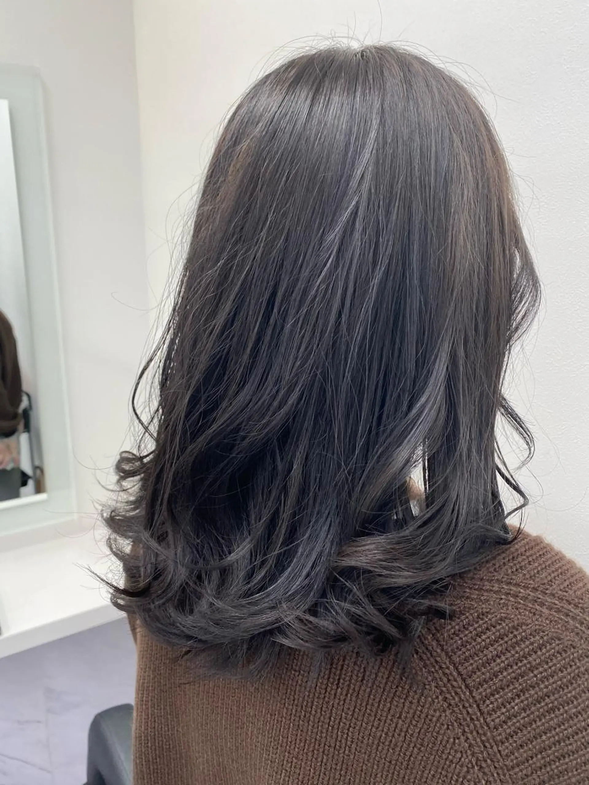 セミロング カラー ヘアアレンジ メンズ特化 水口湧太のヘアスタイル