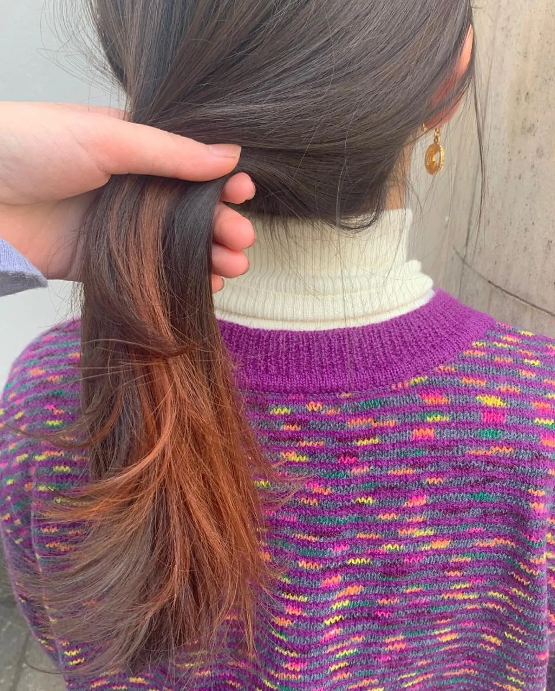 セミロング カラー ヘアアレンジ インナーカラー 憧れの艶ハイトーンへ 🌙サイダサキのヘアスタイル