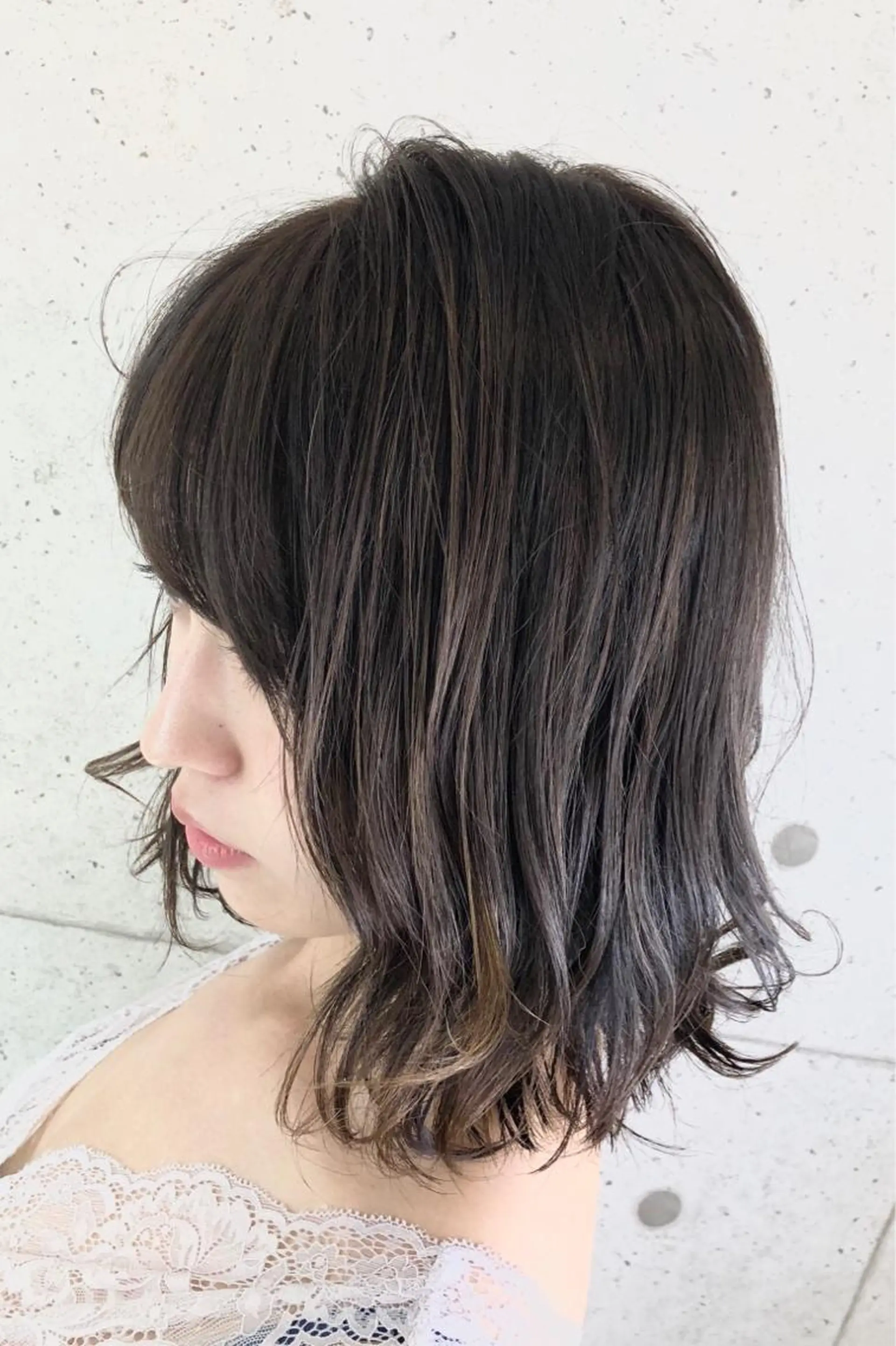 ミディアム カラー ヘアアレンジ MiU所属・池袋髪質改善×レイヤ ー専門MATSUのヘアスタイル