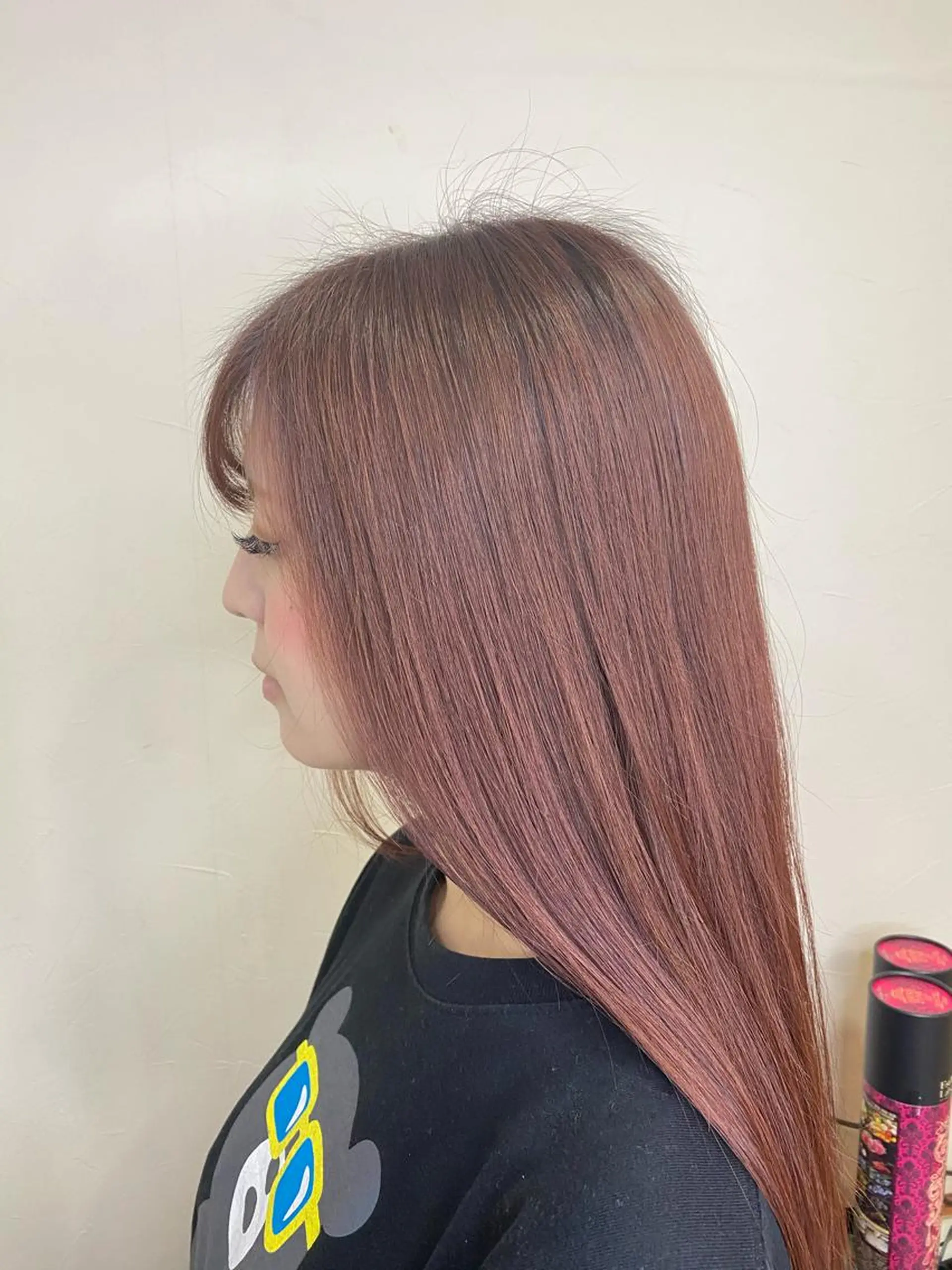 カラー ブリーチ イルミナカラー ピンクカラー レッドカラー ヘアカラー トリートメント 梅田中崎町髪質改善 /オキヒロト/エコルのヘアスタイル