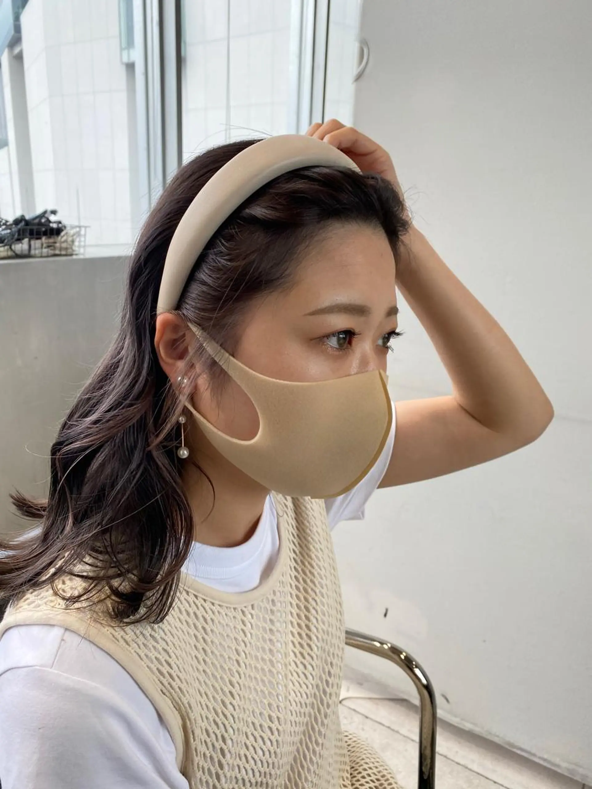 ミディアム カラー MORIO｜再現性× 癖毛レイヤーパーマのヘアスタイル