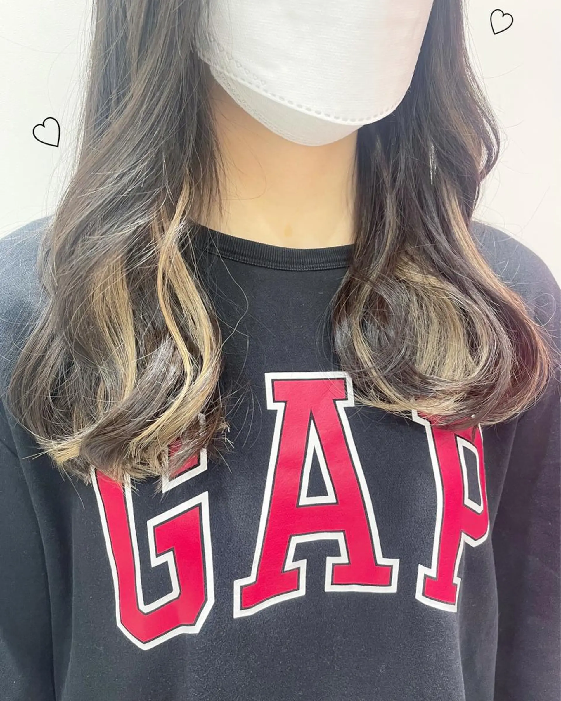 セミロング カラー シールエクステ エクステ 新宿駅近♡個室 ♡関口三都季🌜のヘアスタイル