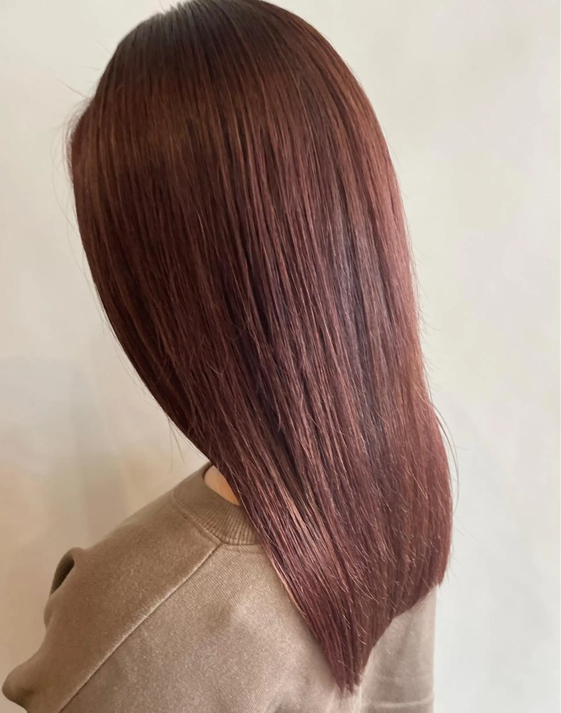セミロング カラー ブリーチ ブリーチなしカラー ピンクカラー ヘアカラー トリートメント FLAGS YAMATOのヘアスタイル