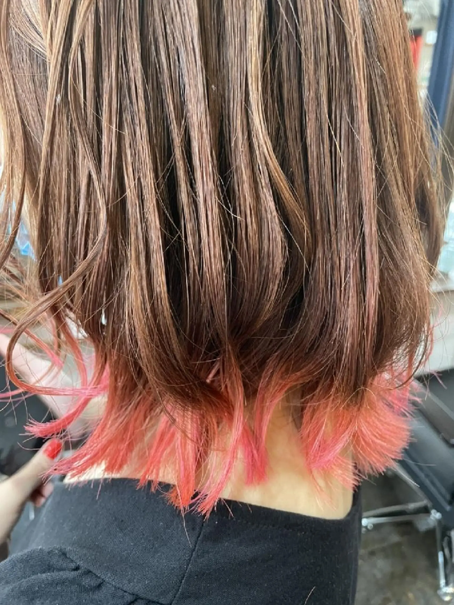 ミディアム カラー カット ヘアカラー パーマ トリートメント S. ERIのヘアスタイル