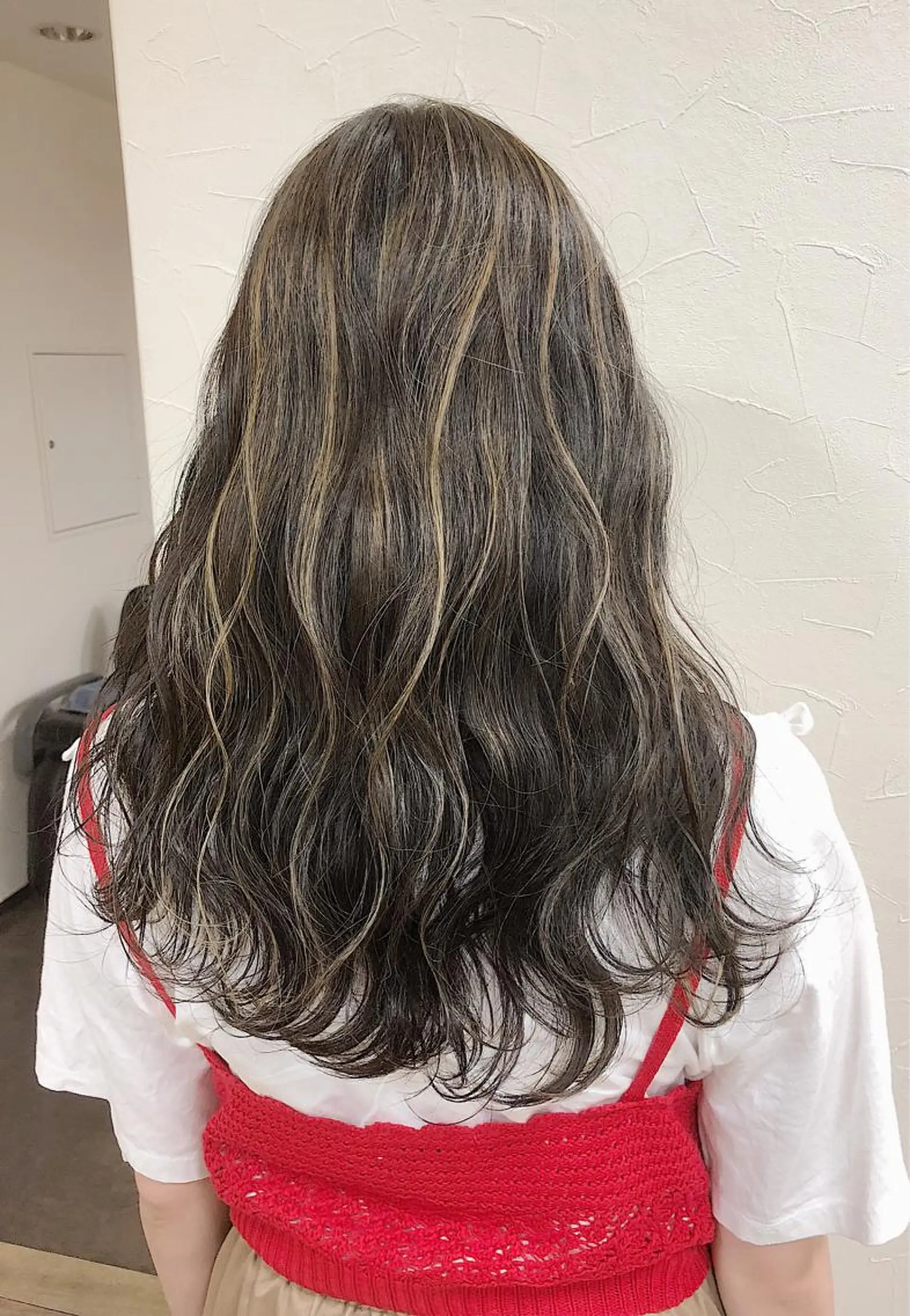 セミロング カラー ハイライトカラー ハイライト ノンダメージ髪質改善 カラー💎/KURAのヘアスタイル