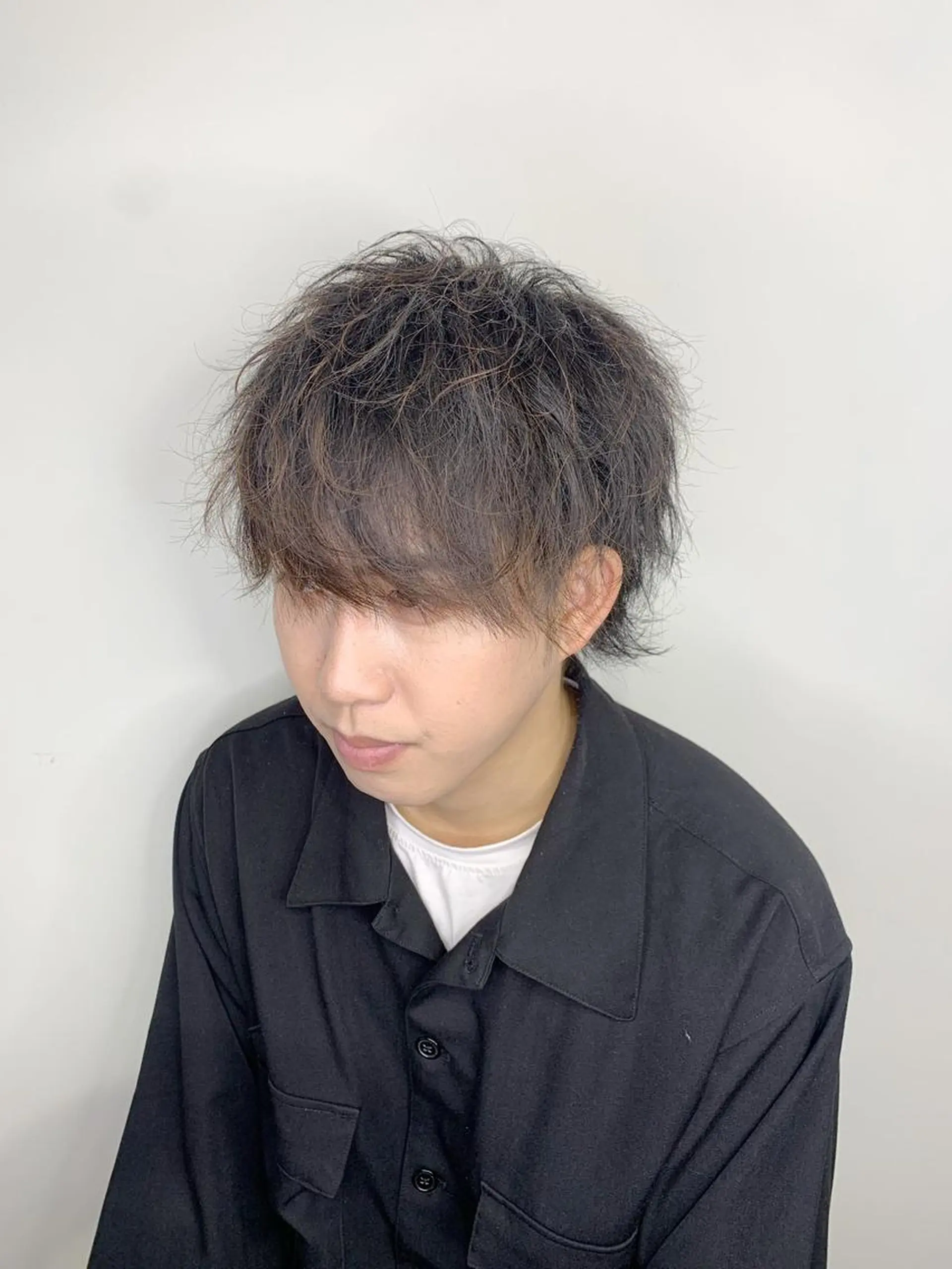 ショート 外国人風カラー ハイライト レイヤーカット ウルフカット 師藤 達也のヘアスタイル