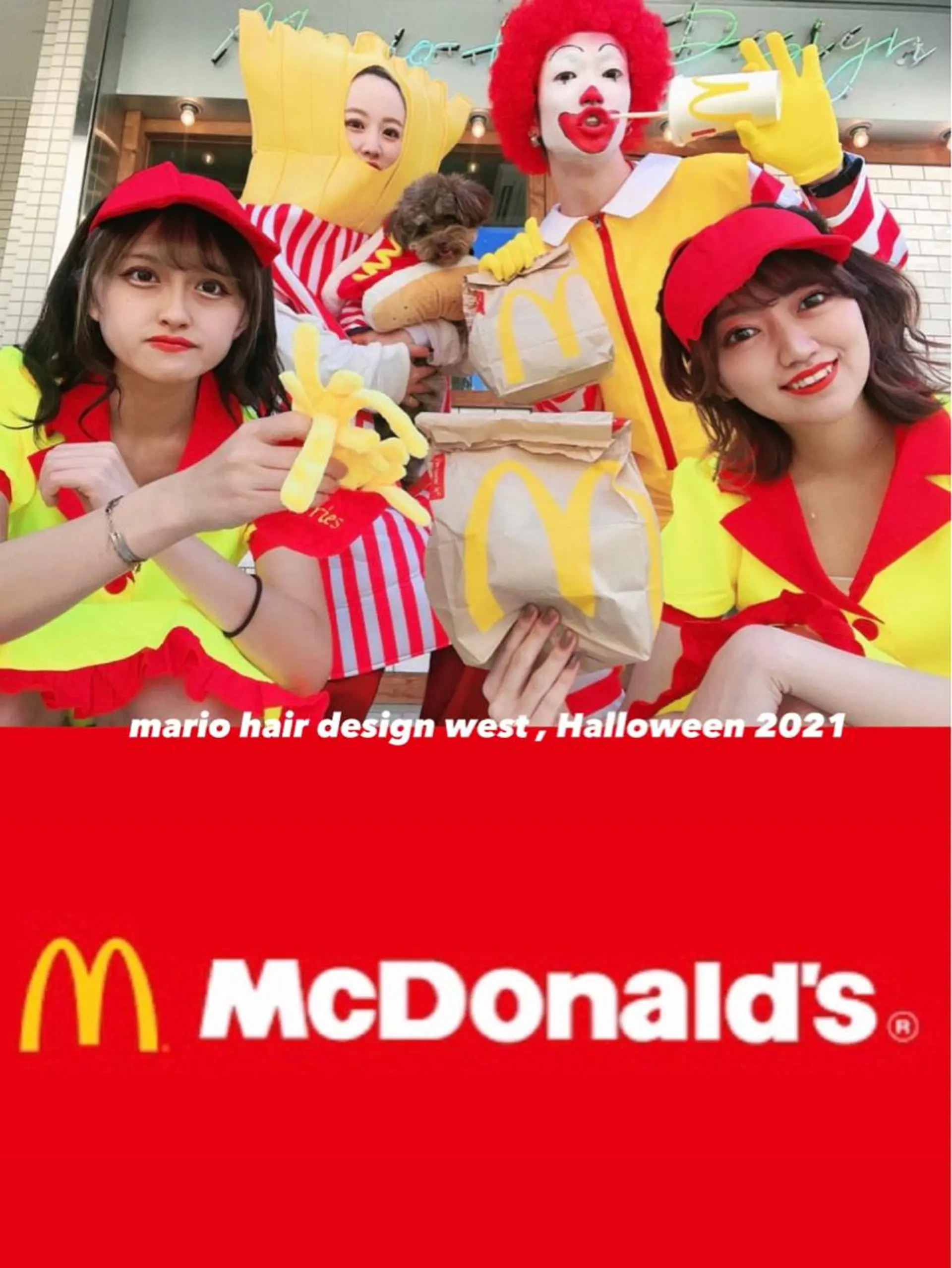 ミディアム カラー パーマ ハロウィン 学生 竹嶌 健吾のヘアスタイル